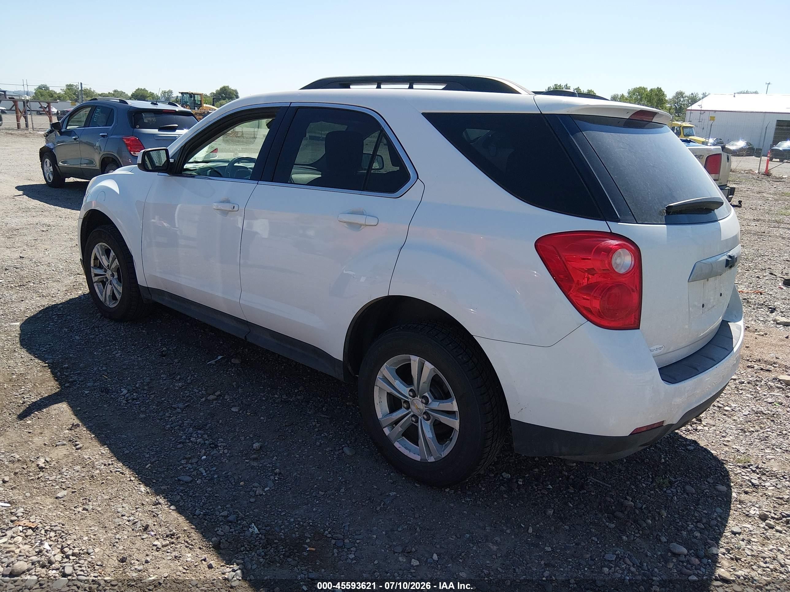 2015 Chevrolet Equinox Lt White vin: 2GNALBEK7F1117886