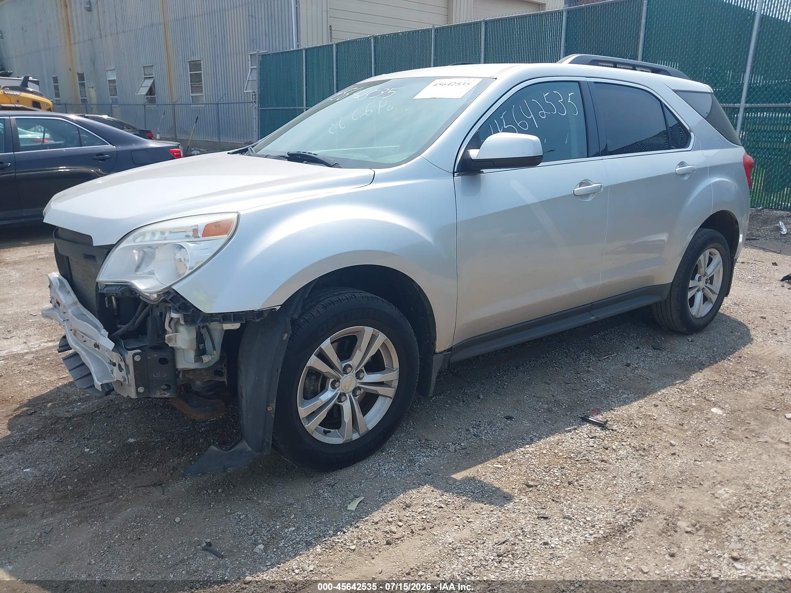 2015 Chevrolet Equinox Lt Silver vin: 2GNALBEK7F1145316