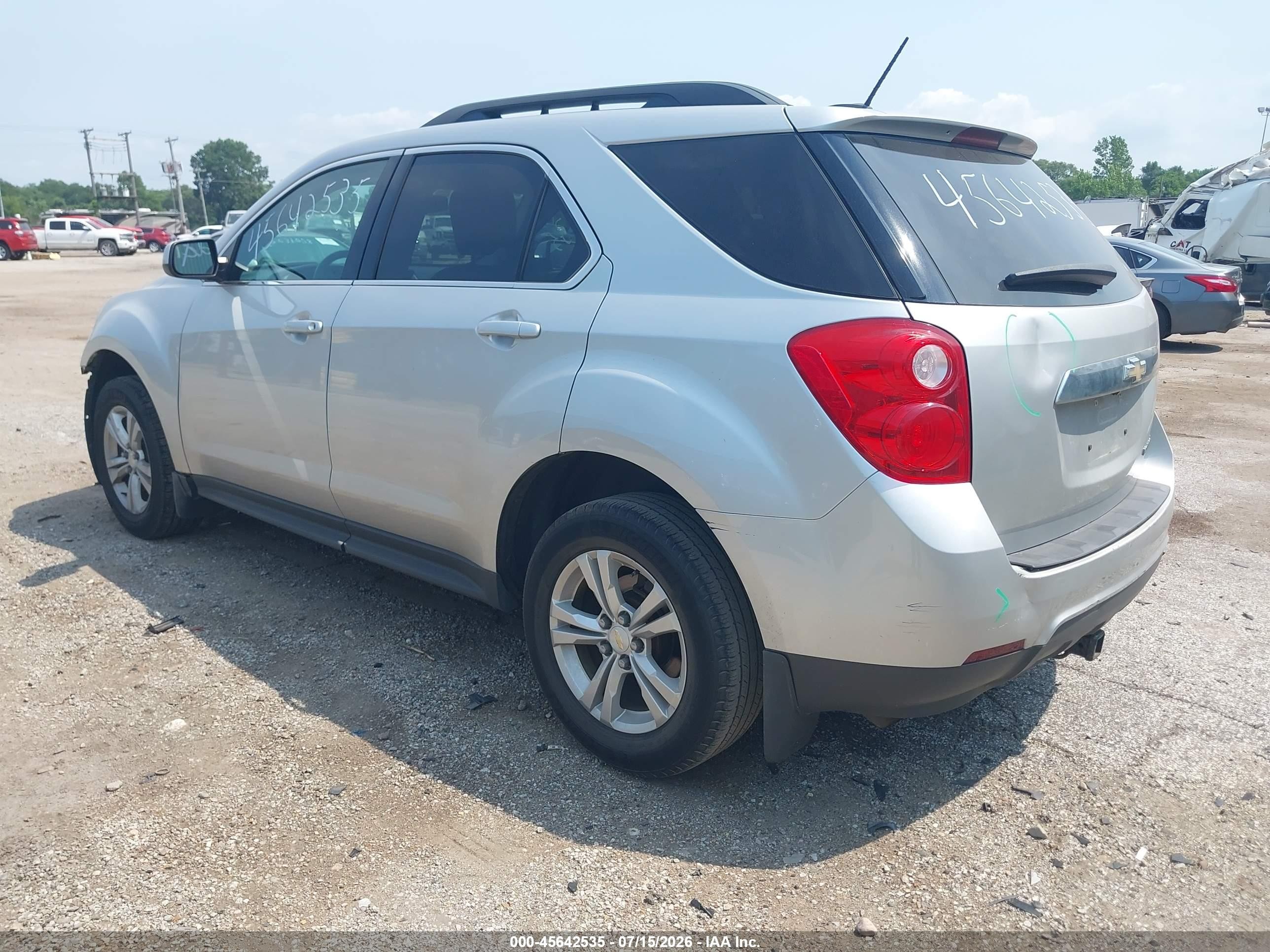 2015 Chevrolet Equinox Lt Silver vin: 2GNALBEK7F1145316