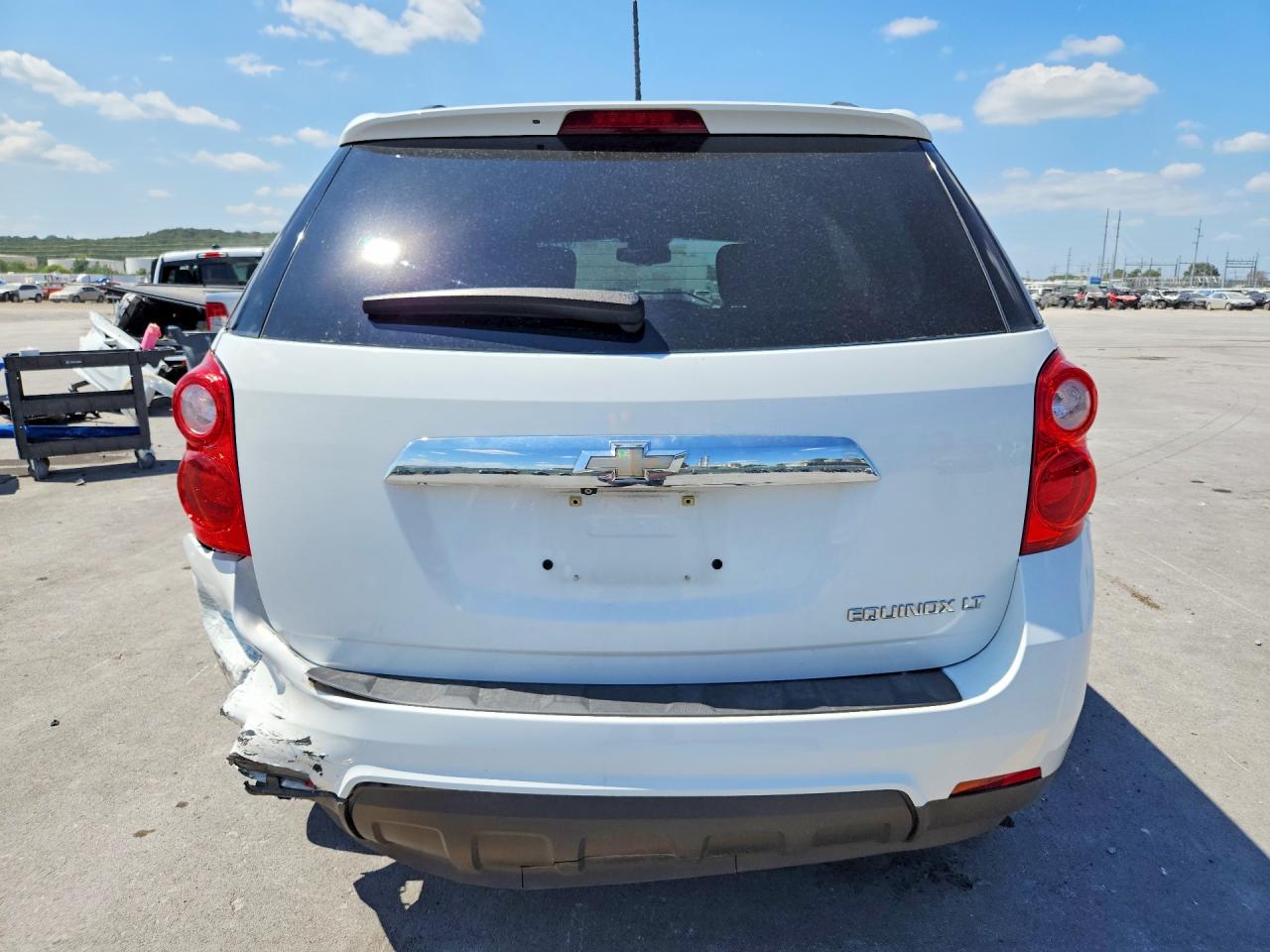 2015 Chevrolet Equinox Lt White vin: 2GNALBEK7F1172628
