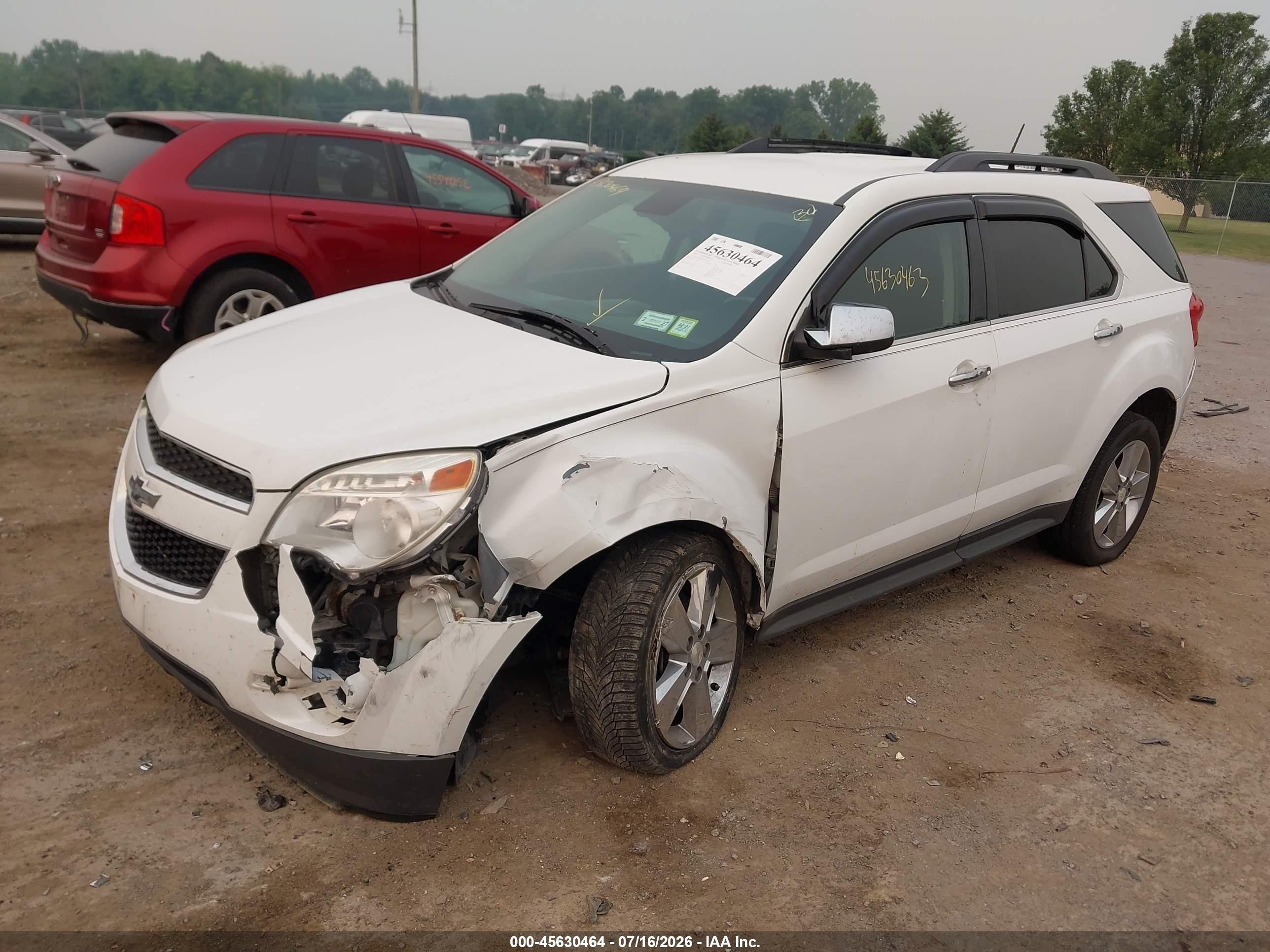 2015 Chevrolet Equinox Lt Белый vin: 2GNALBEK7F6115252