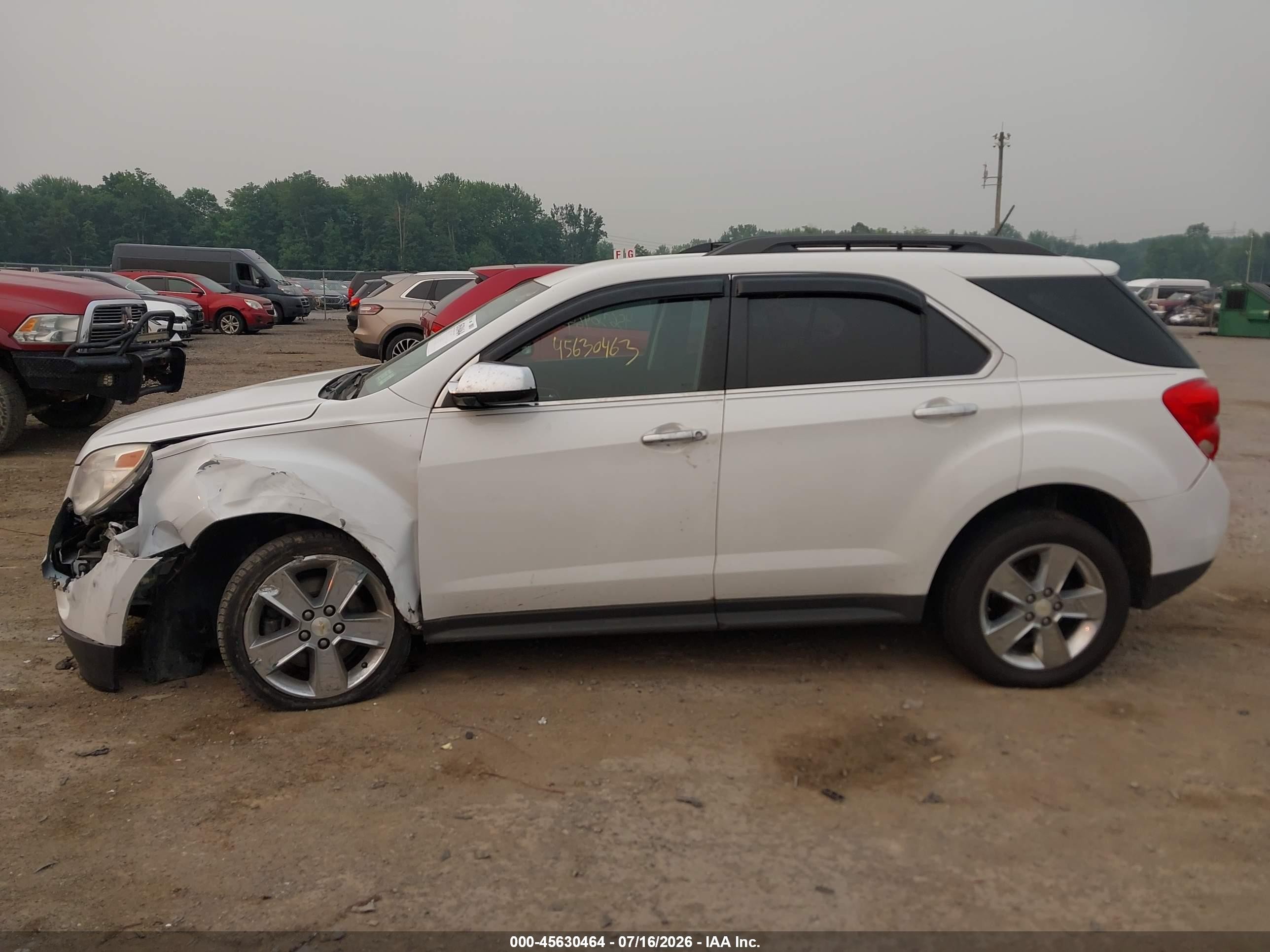 2015 Chevrolet Equinox Lt Белый vin: 2GNALBEK7F6115252