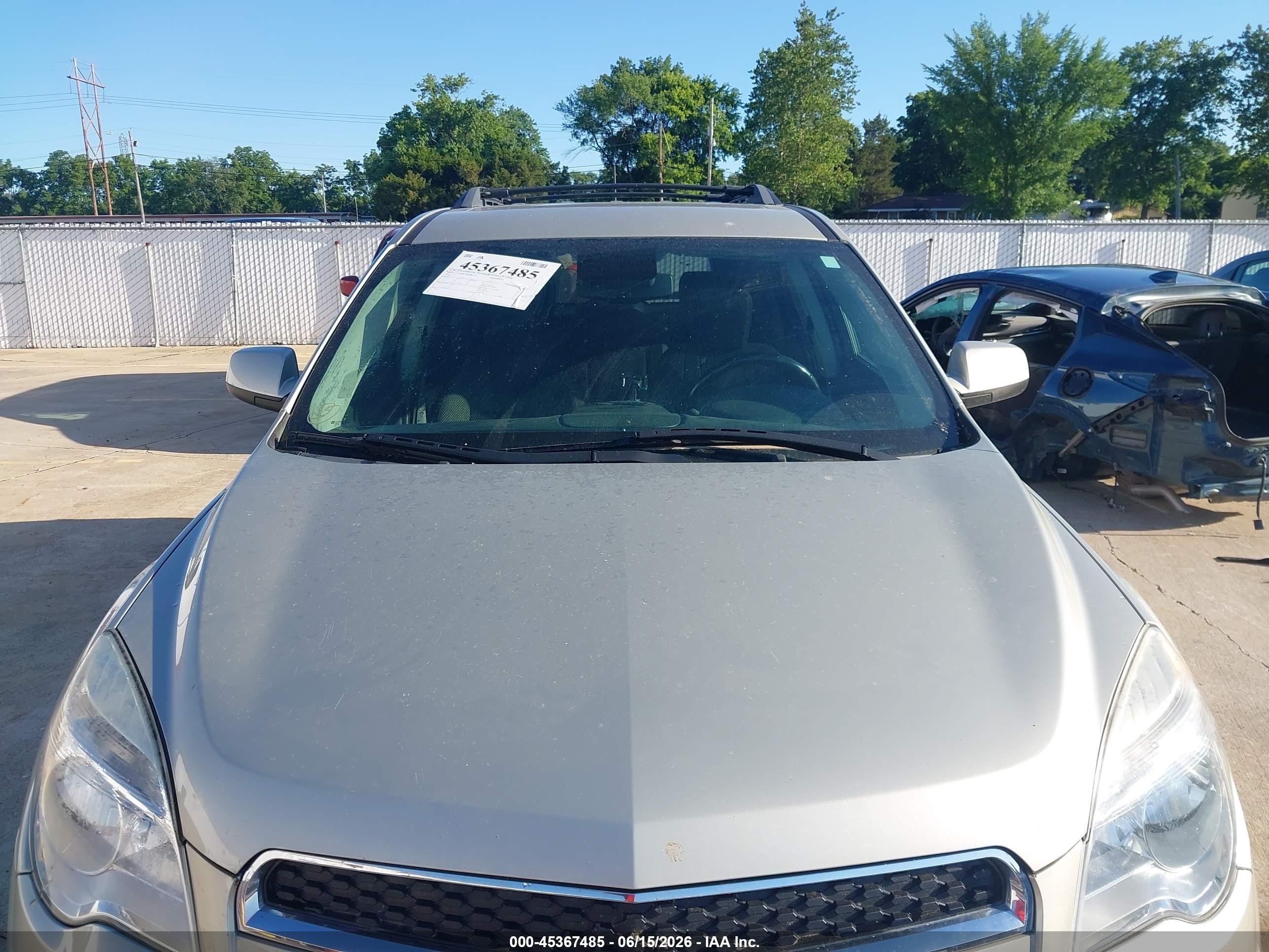 2015 Chevrolet Equinox Lt Серый vin: 2GNALBEK7F6241580