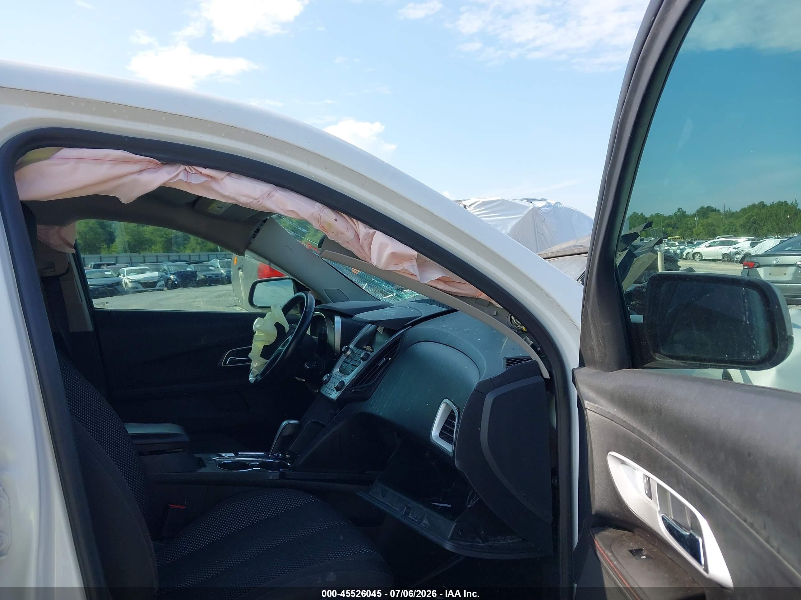 2015 Chevrolet Equinox Lt White vin: 2GNALBEK7F6269234