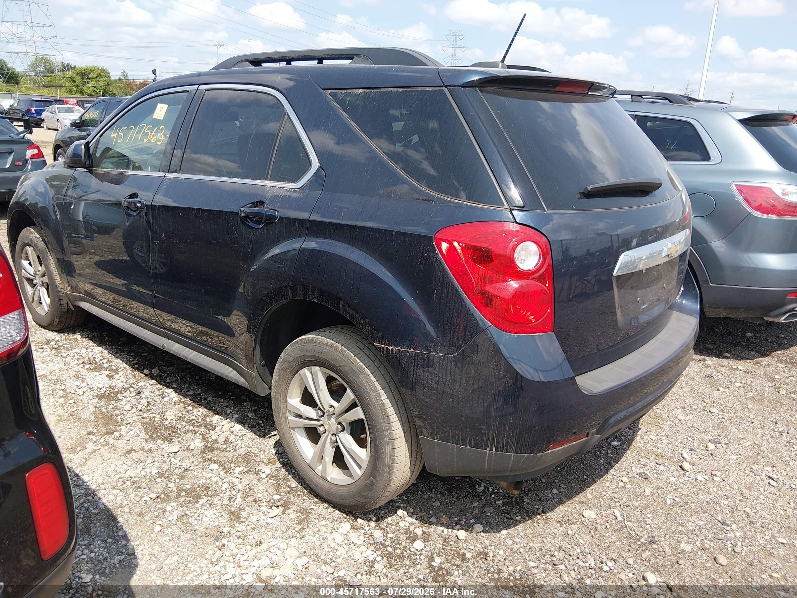 2015 Chevrolet Equinox Lt Dark Blue vin: 2GNALBEK7F6283232
