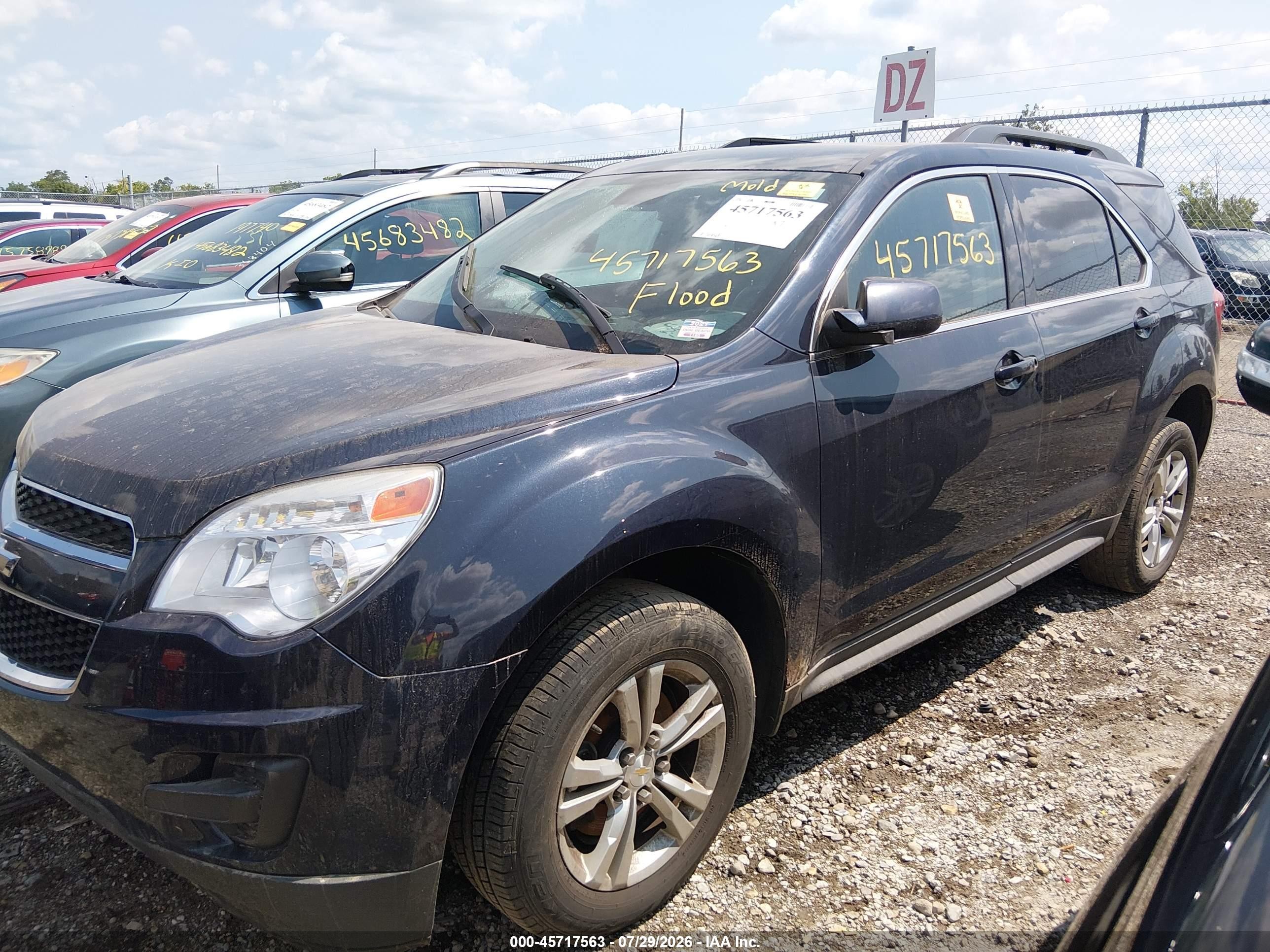 2015 Chevrolet Equinox Lt Dark Blue vin: 2GNALBEK7F6283232