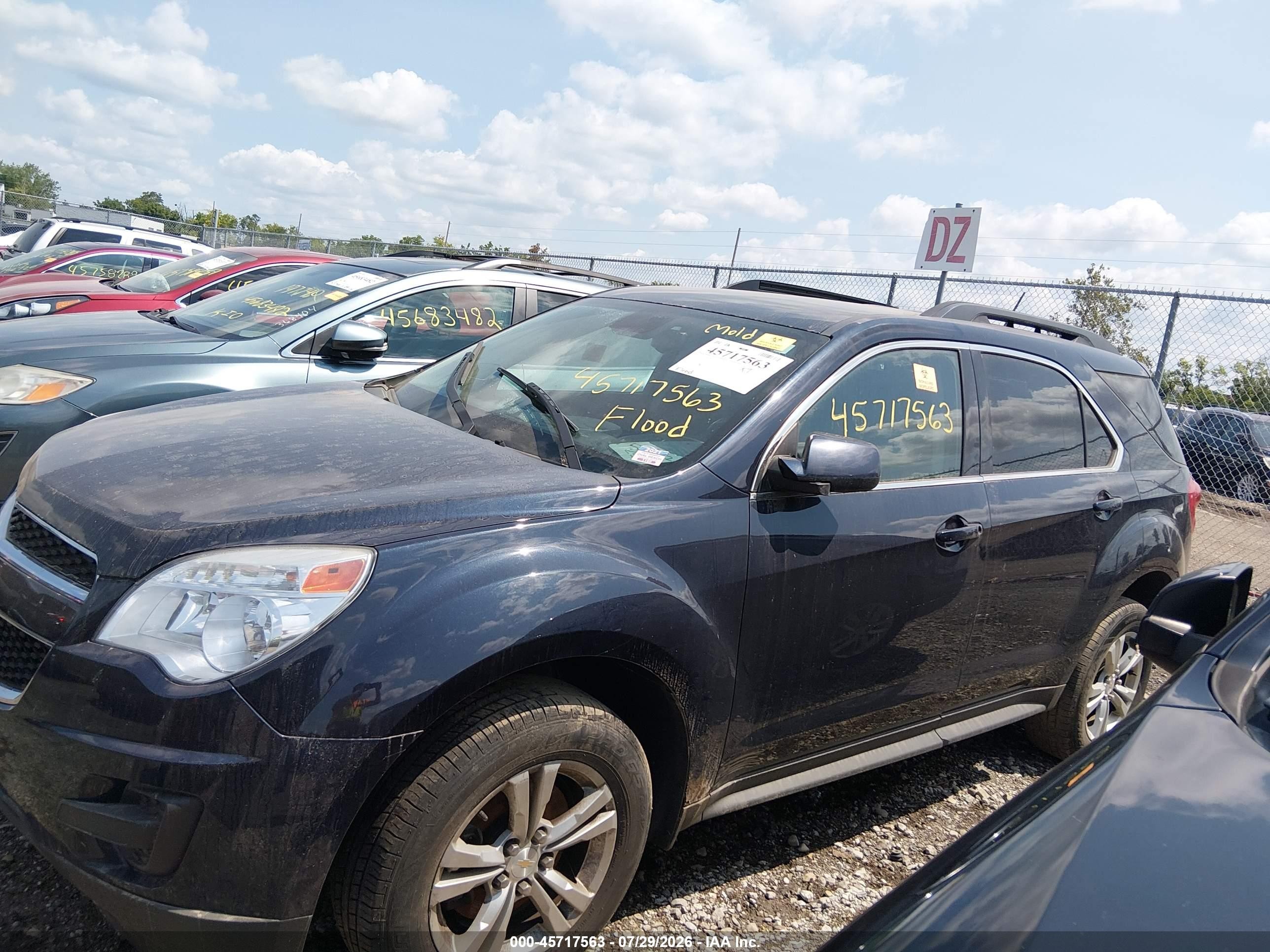 2015 Chevrolet Equinox Lt Dark Blue vin: 2GNALBEK7F6283232