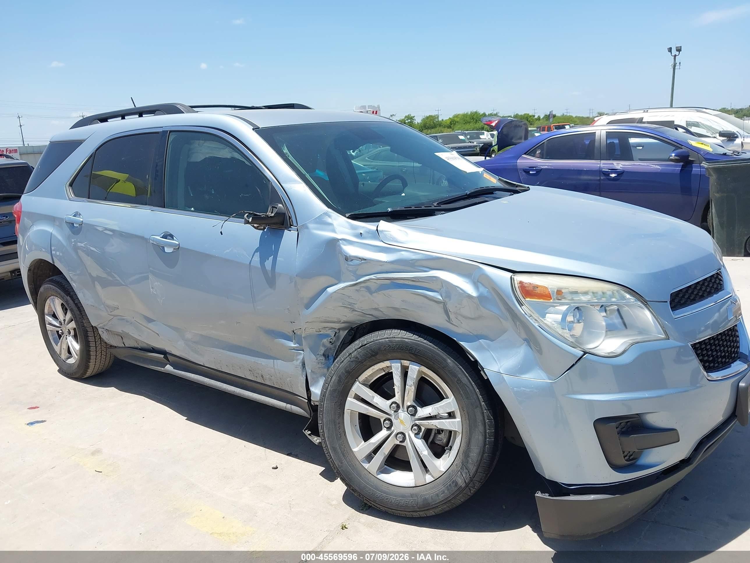 2015 Chevrolet Equinox Lt Light Blue vin: 2GNALBEK7F6288379