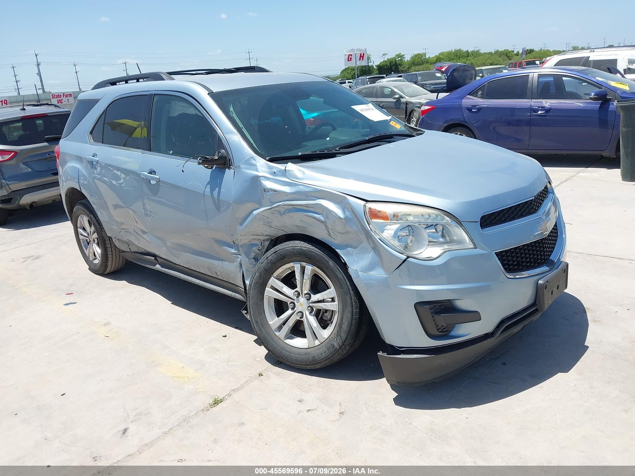 2015 Chevrolet Equinox Lt Light Blue vin: 2GNALBEK7F6288379