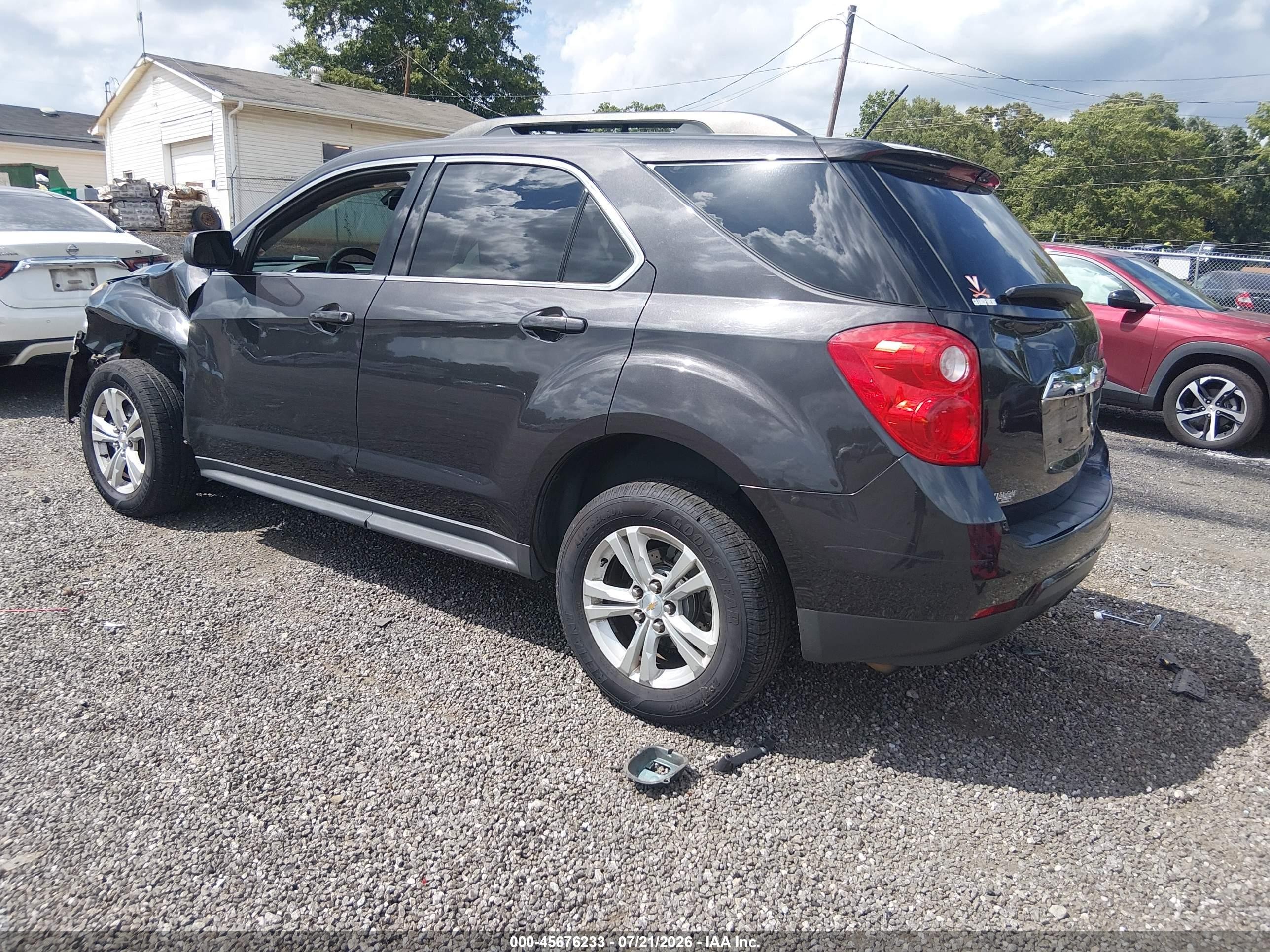 2015 Chevrolet Equinox Lt Gray vin: 2GNALBEK7F6357135