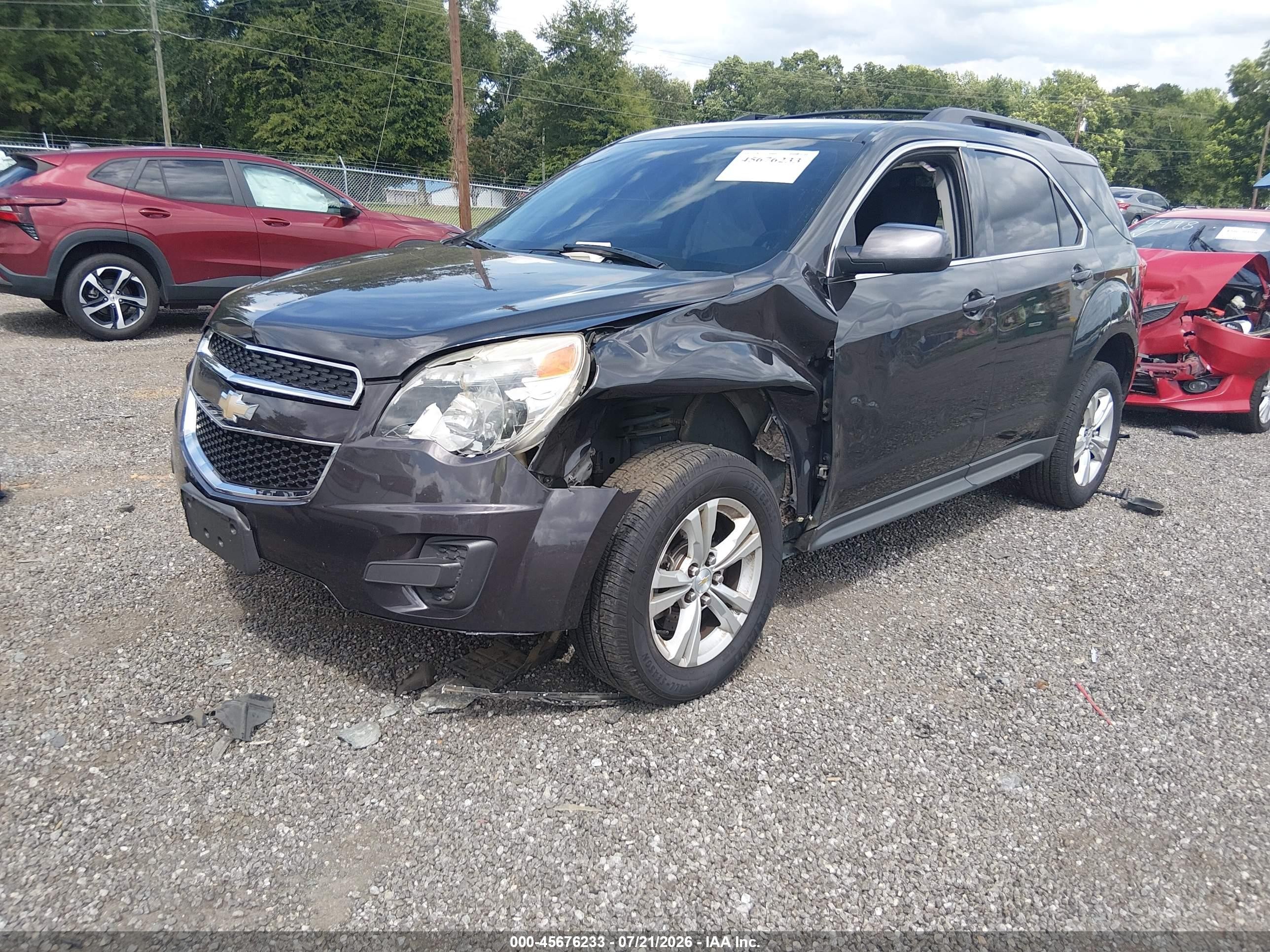 2015 Chevrolet Equinox Lt Gray vin: 2GNALBEK7F6357135