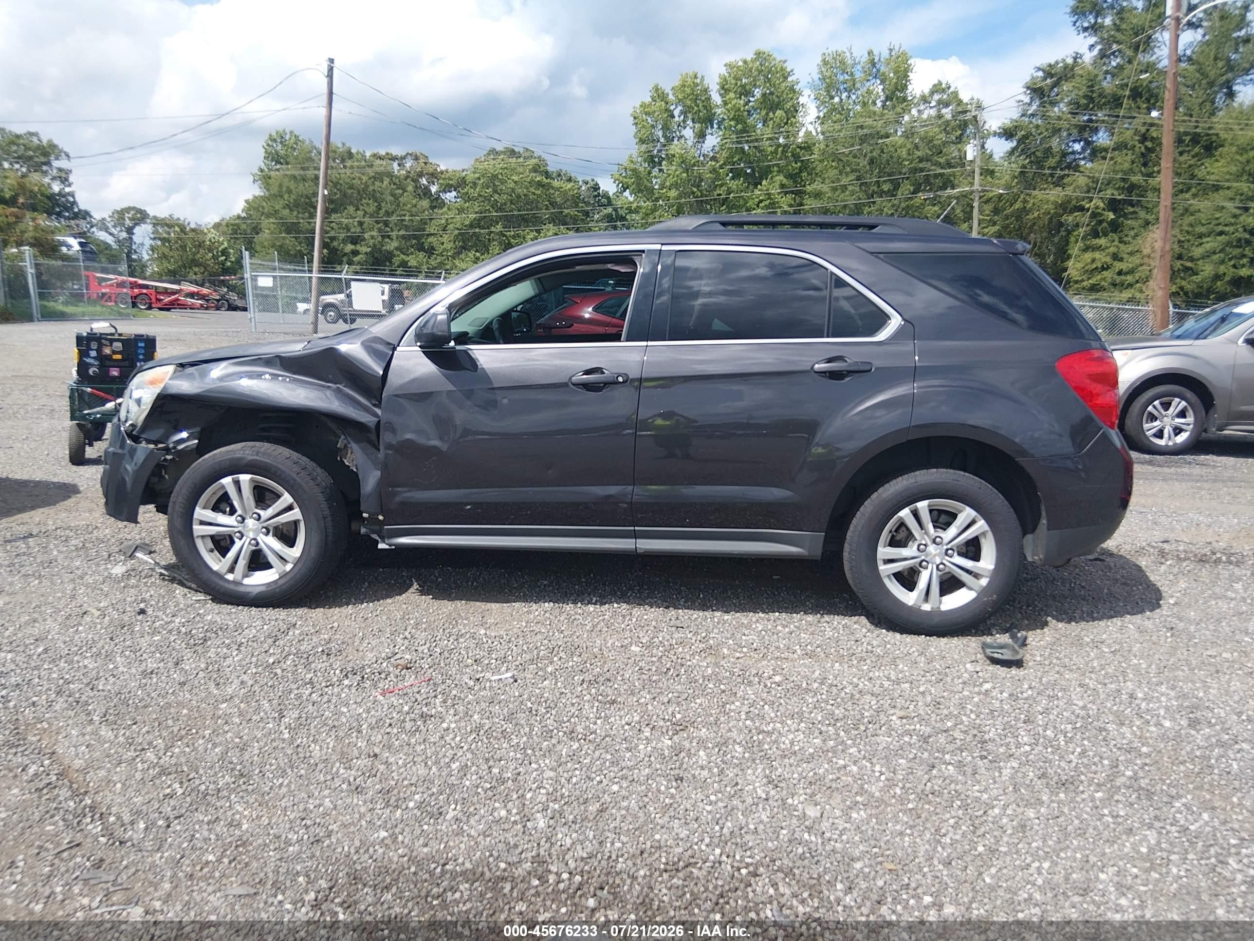 2015 Chevrolet Equinox Lt Gray vin: 2GNALBEK7F6357135