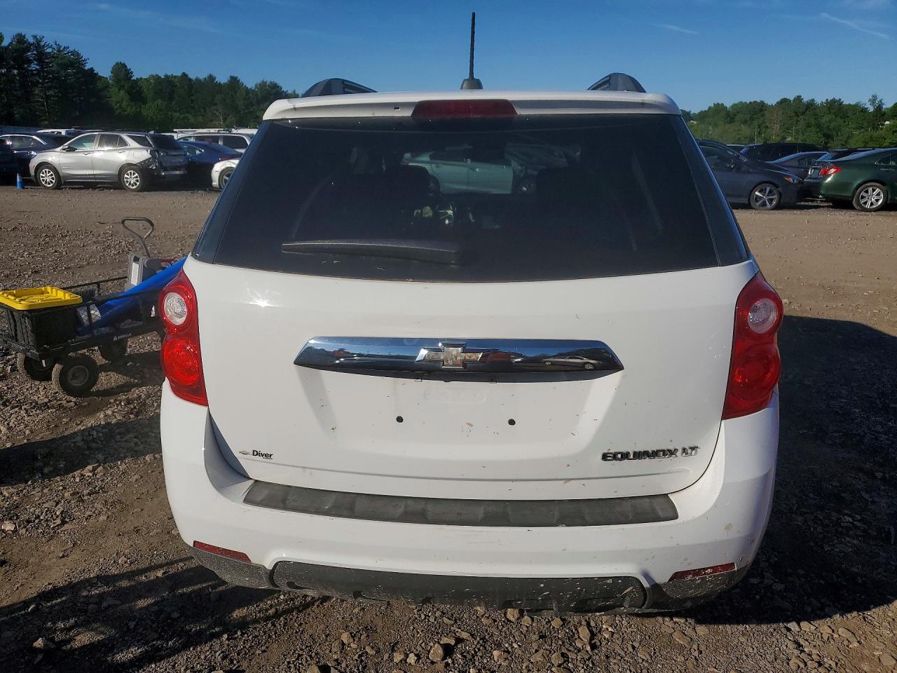 2015 Chevrolet Equinox Lt White vin: 2GNALBEK7F6381127