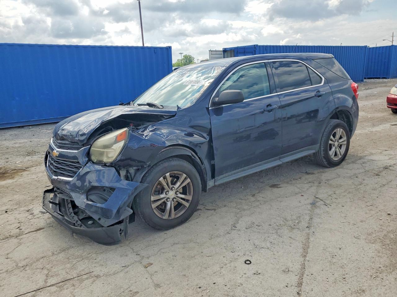 2016 Chevrolet Equinox Ls Blue vin: 2GNALBEK7G1137332
