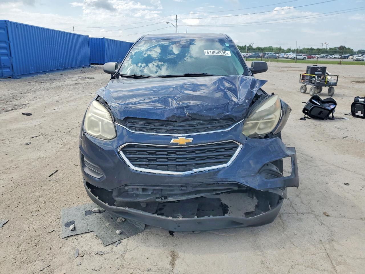 2016 Chevrolet Equinox Ls Blue vin: 2GNALBEK7G1137332