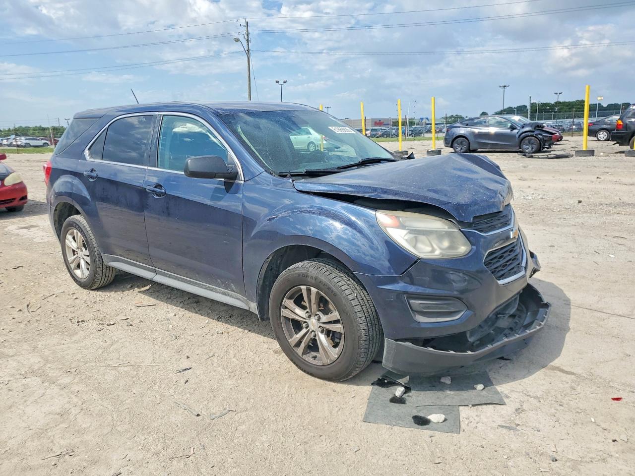 2016 Chevrolet Equinox Ls Blue vin: 2GNALBEK7G1137332