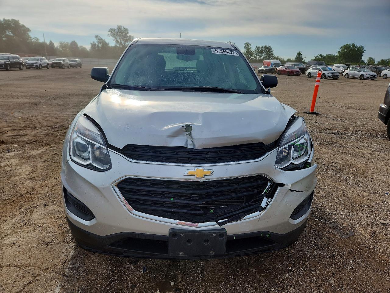 2017 Chevrolet Equinox Ls Silver vin: 2GNALBEK7H1541863