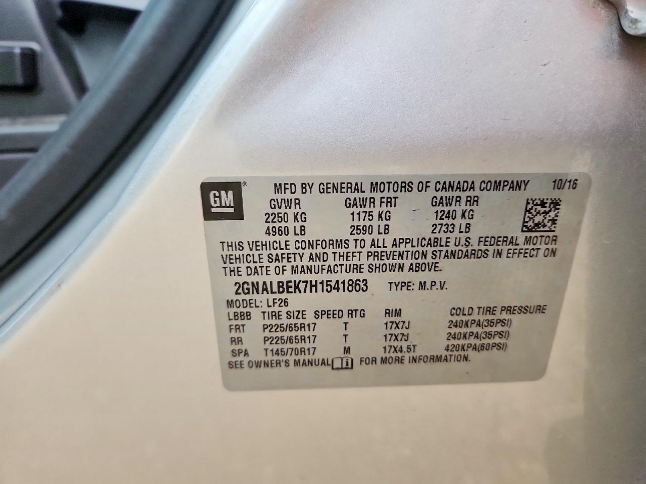 2017 Chevrolet Equinox Ls Silver vin: 2GNALBEK7H1541863