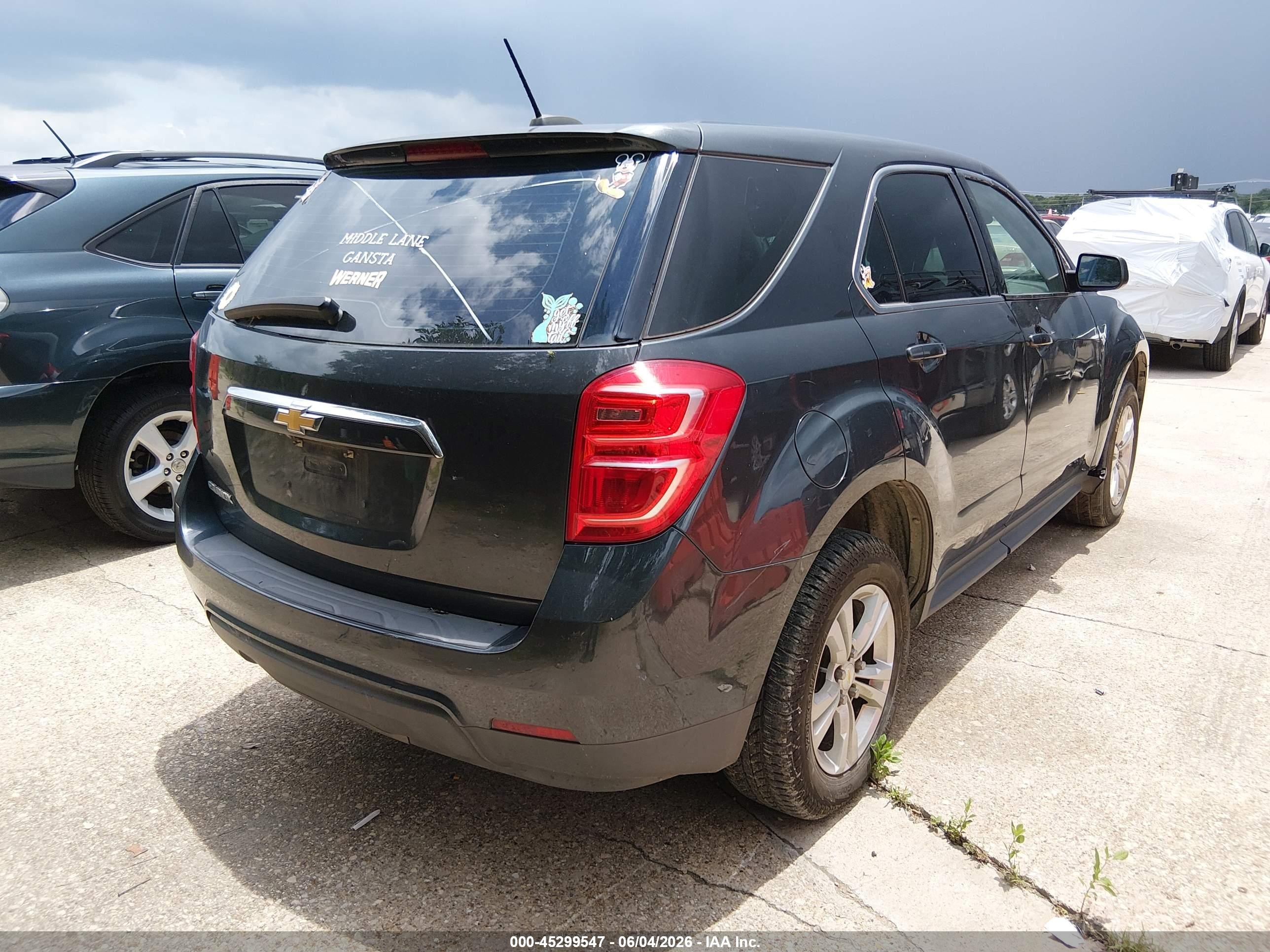 2017 Chevrolet Equinox Ls Blue vin: 2GNALBEK7H1562390