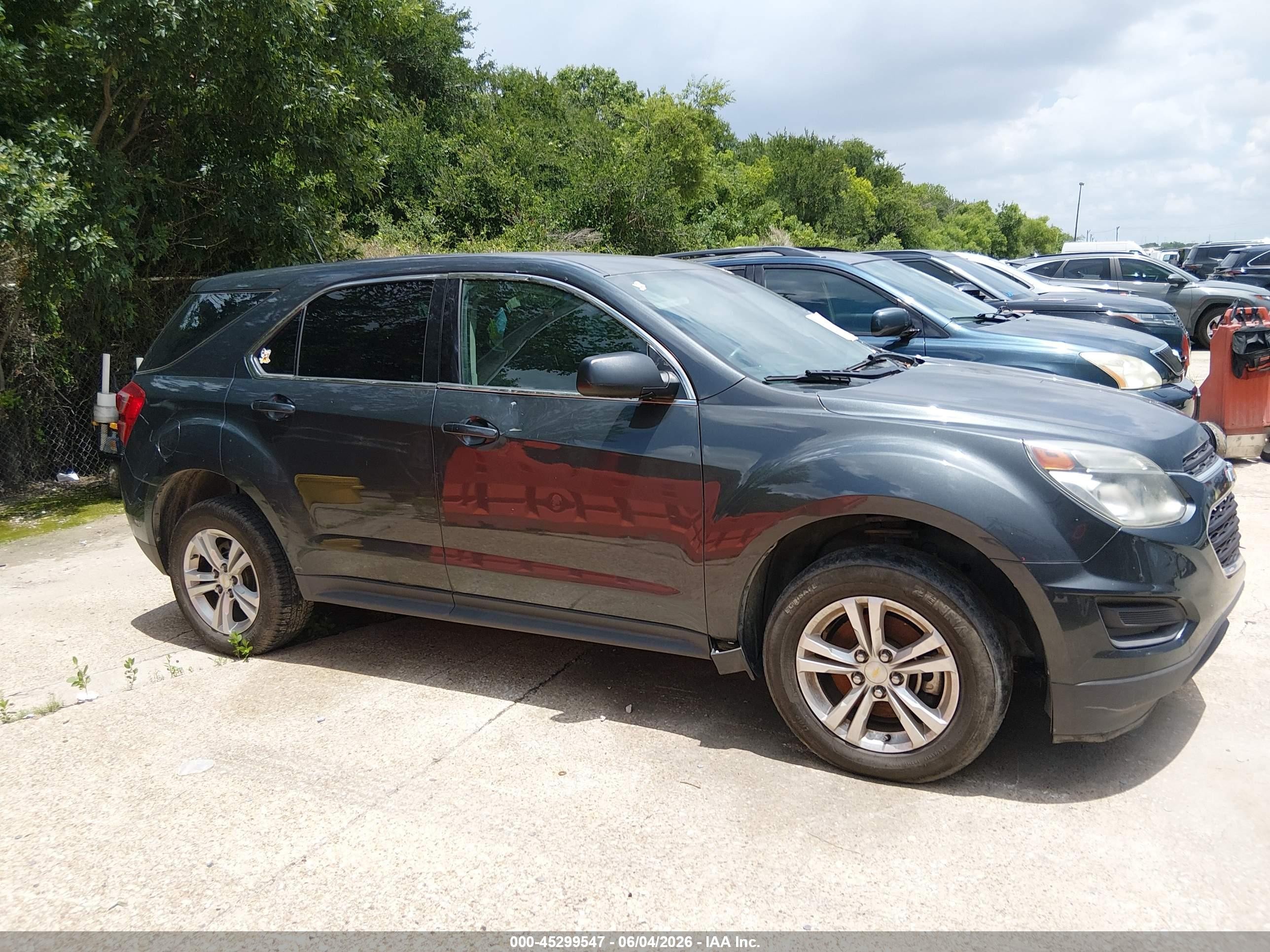 2017 Chevrolet Equinox Ls Blue vin: 2GNALBEK7H1562390