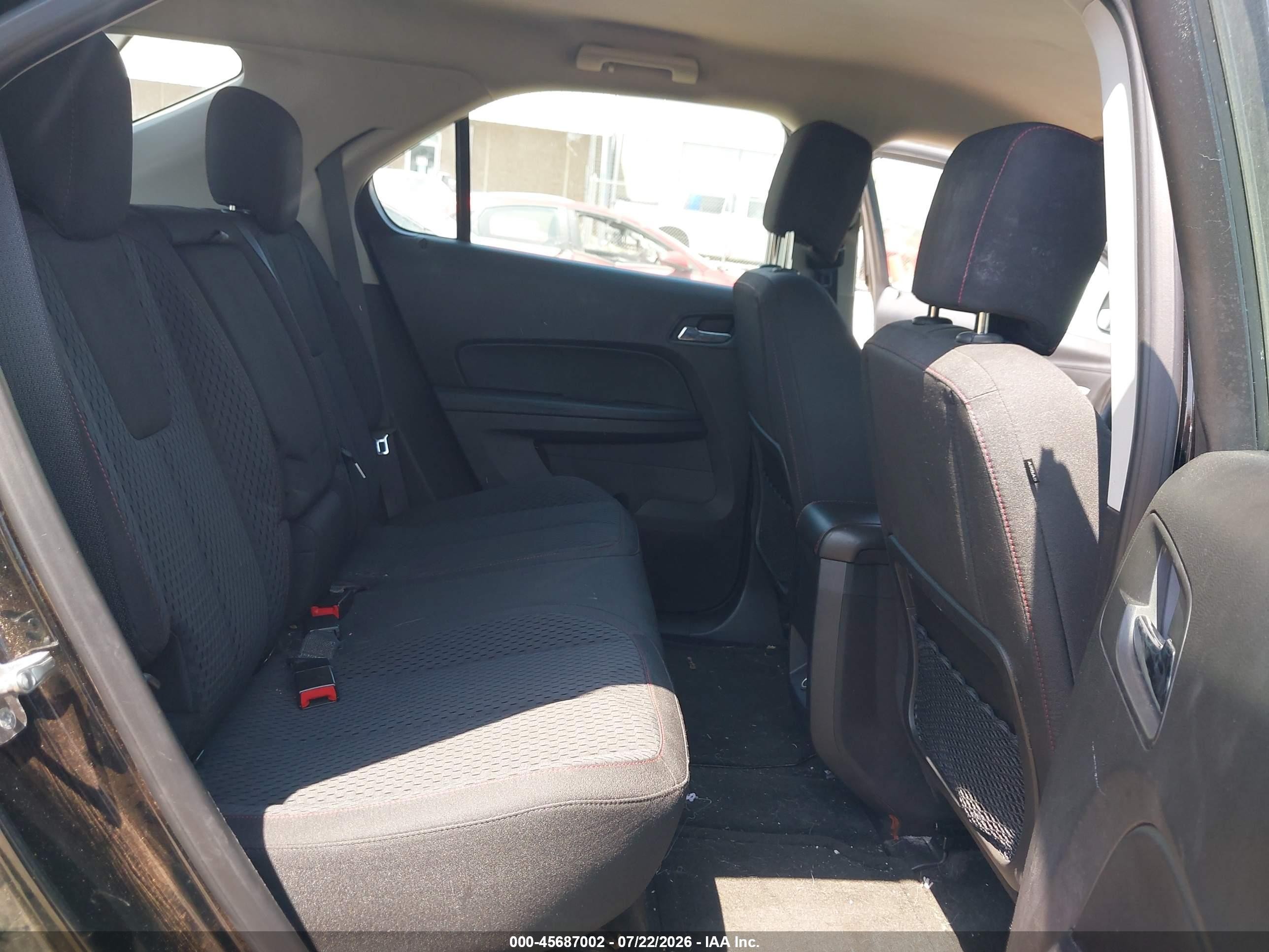 2012 Chevrolet Equinox Ls Black vin: 2GNALBEK8C1142484