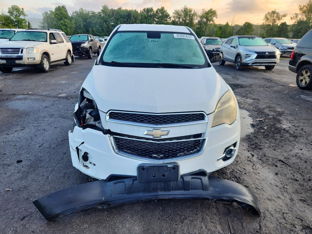 2012 Chevrolet Equinox Ls White vin: 2GNALBEK8C1266092