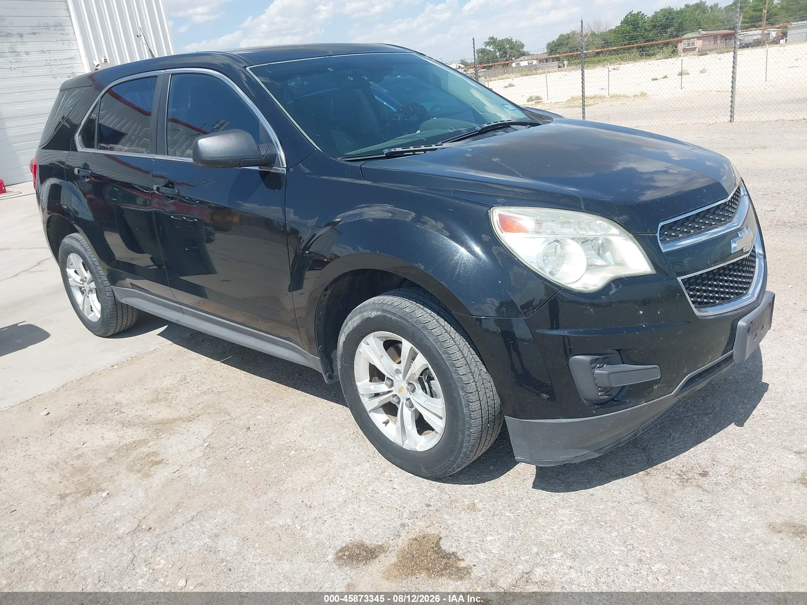 2012 Chevrolet Equinox Ls Черный vin: 2GNALBEK8C1337436