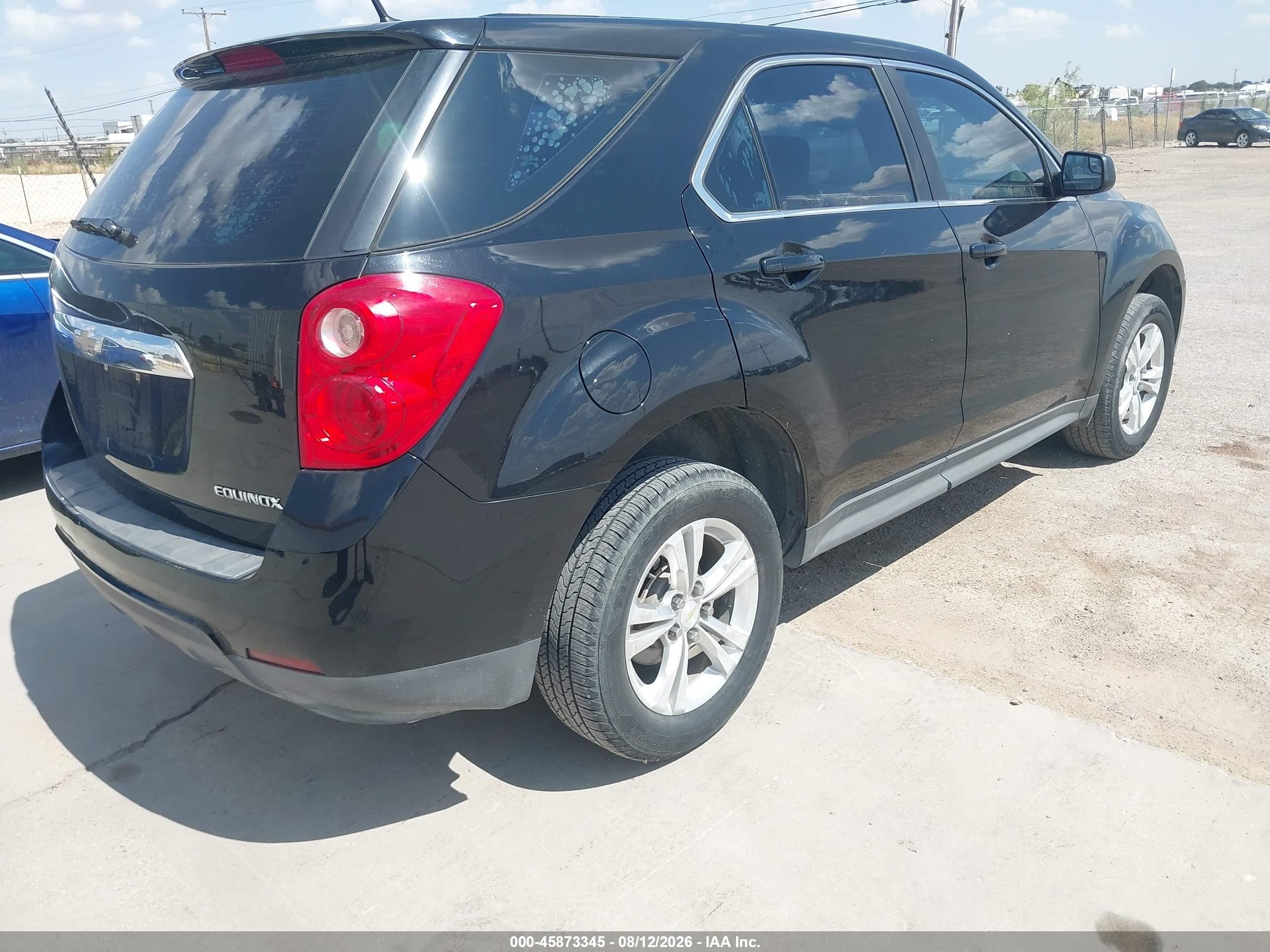 2012 Chevrolet Equinox Ls Черный vin: 2GNALBEK8C1337436