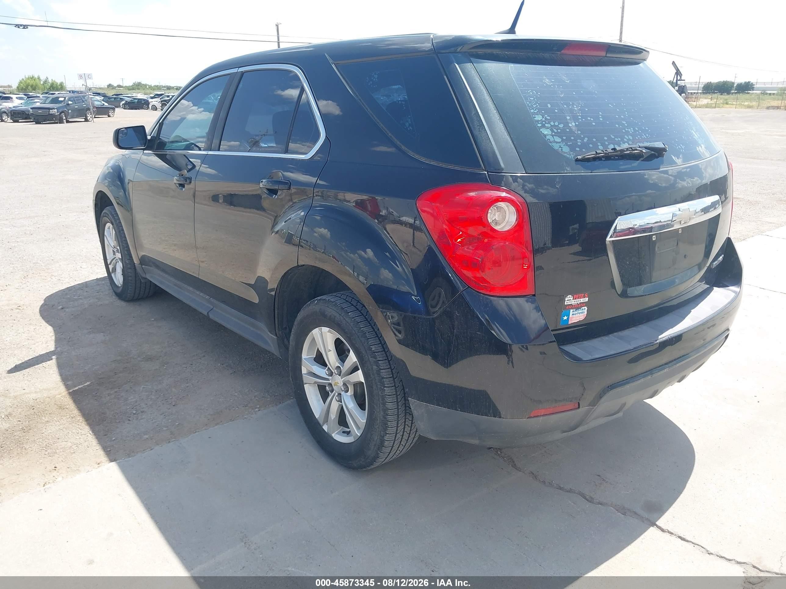 2012 Chevrolet Equinox Ls Черный vin: 2GNALBEK8C1337436