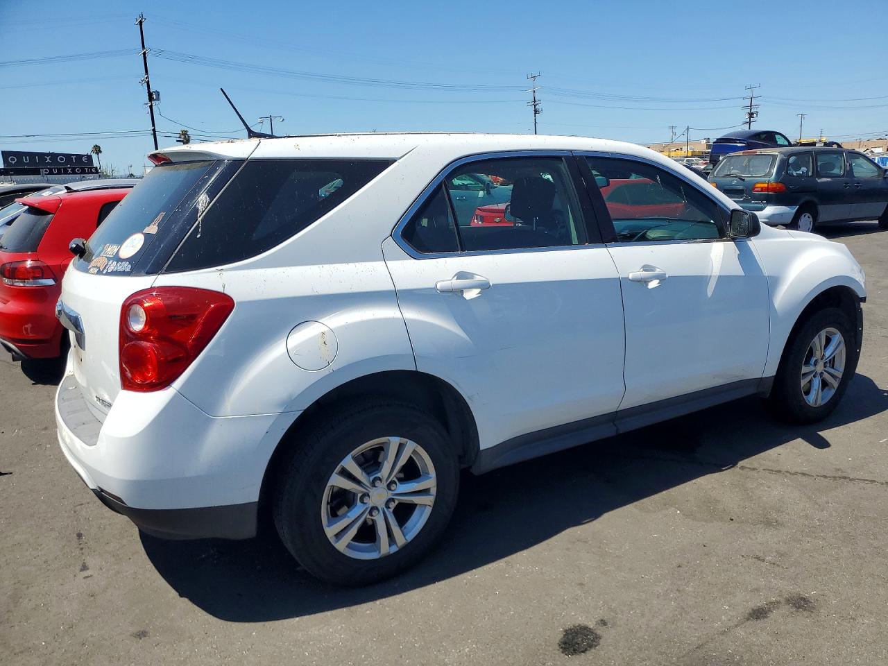 2013 Chevrolet Equinox Ls White vin: 2GNALBEK8D1140381