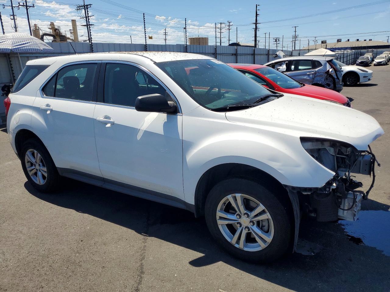 2013 Chevrolet Equinox Ls White vin: 2GNALBEK8D1140381