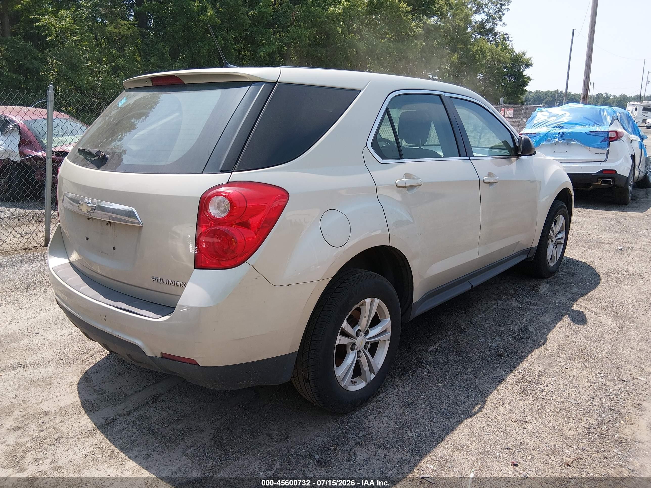 2013 Chevrolet Equinox Ls Gold vin: 2GNALBEK8D6328773
