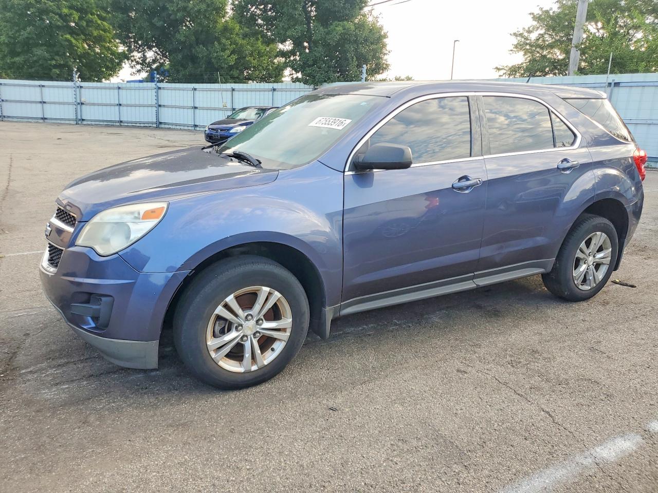 2013 Chevrolet Equinox Ls Blue vin: 2GNALBEK8D6329826
