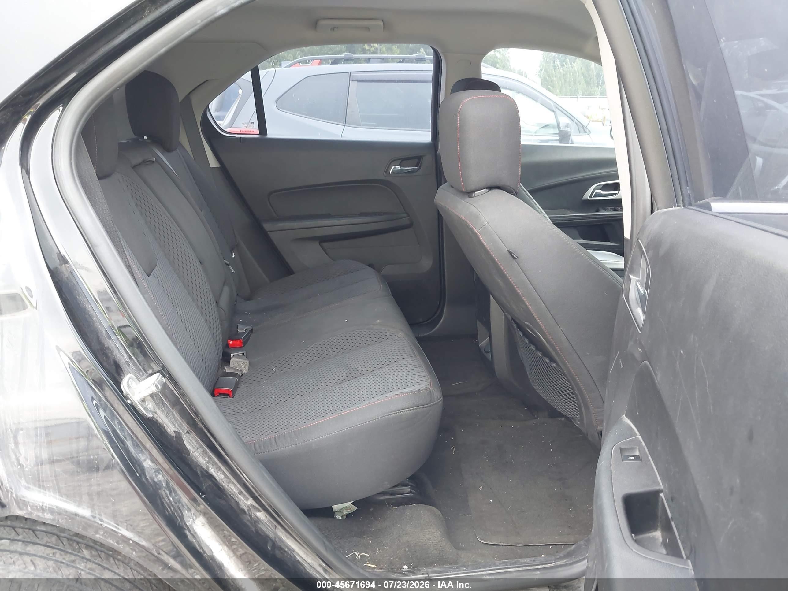 2013 Chevrolet Equinox Ls Black vin: 2GNALBEK8D6337103