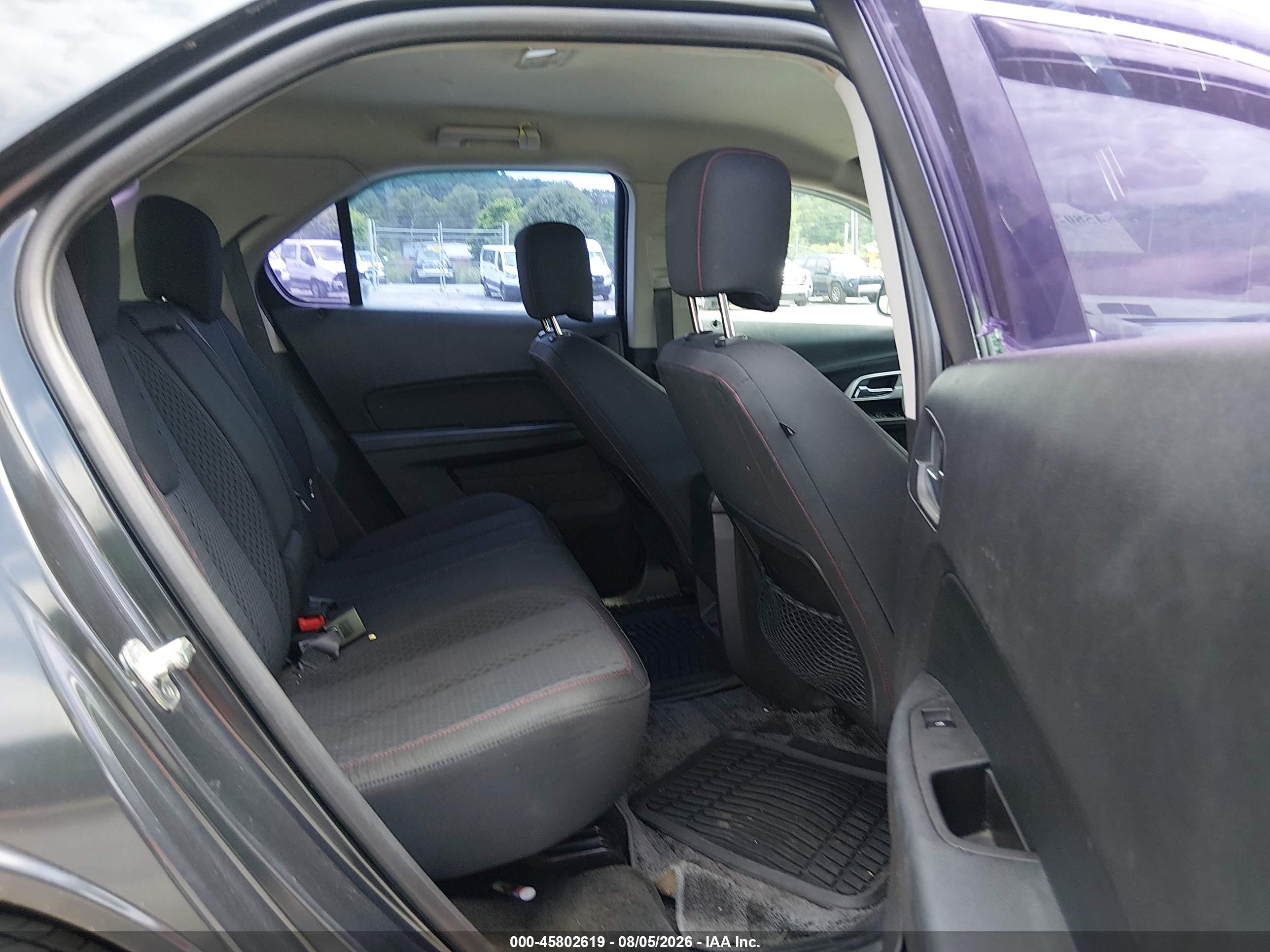 2013 Chevrolet Equinox Ls Black vin: 2GNALBEK8D6345606