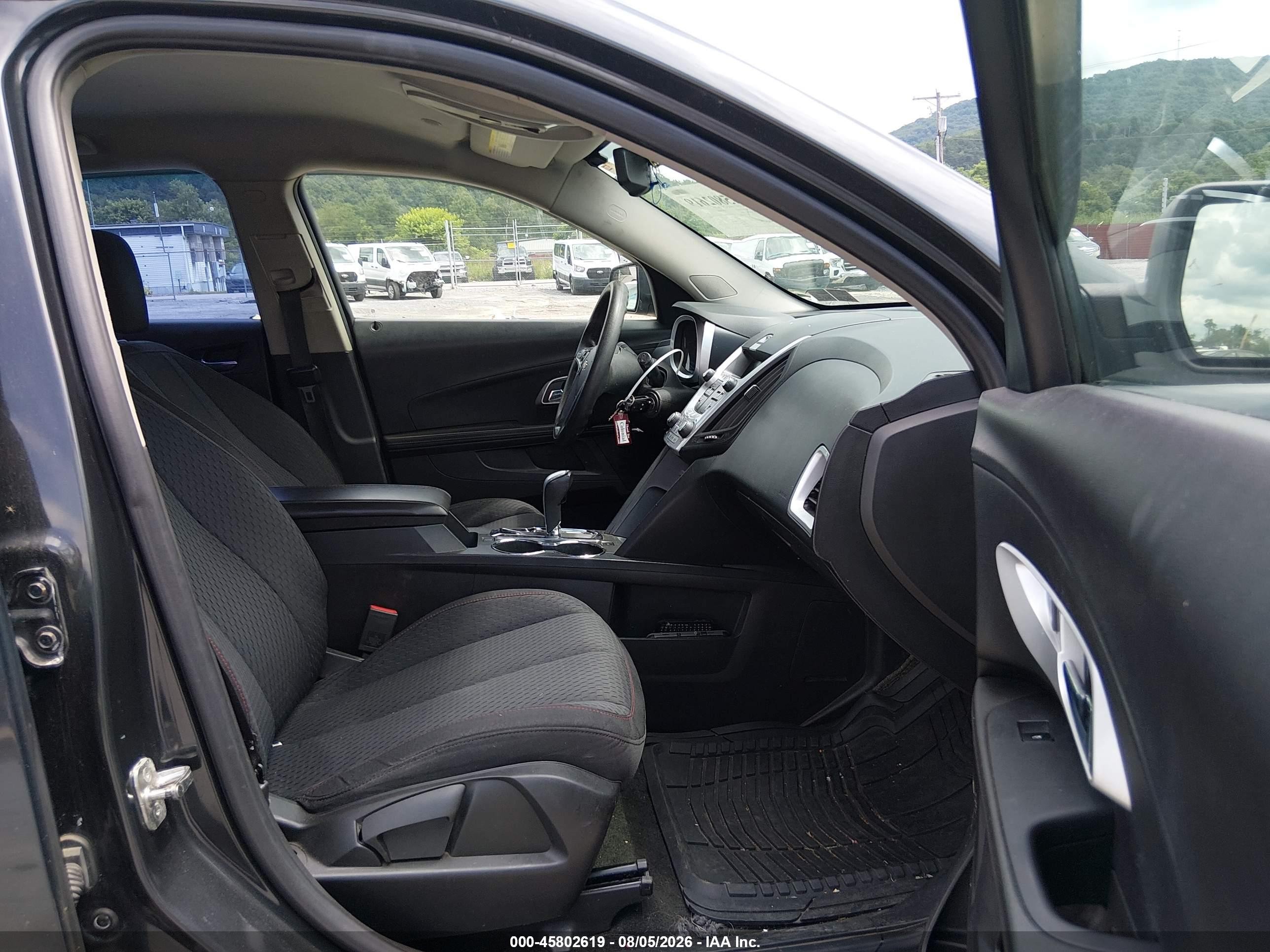 2013 Chevrolet Equinox Ls Black vin: 2GNALBEK8D6345606