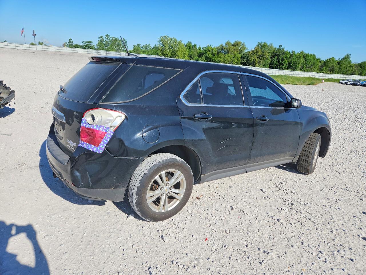 2013 Chevrolet Equinox Ls Black vin: 2GNALBEK8D6365080