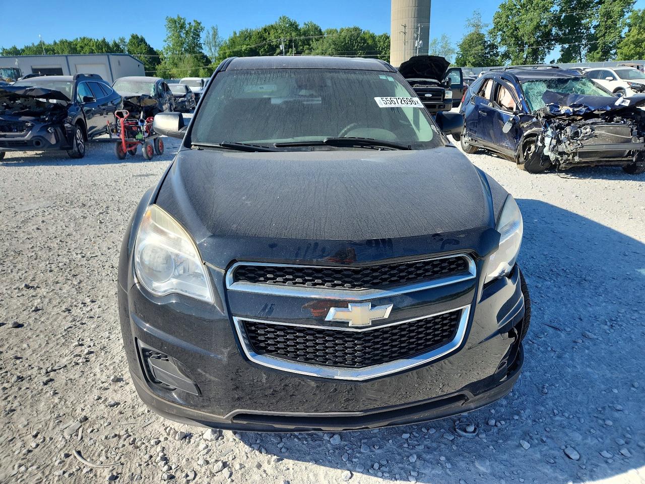 2013 Chevrolet Equinox Ls Black vin: 2GNALBEK8D6365080