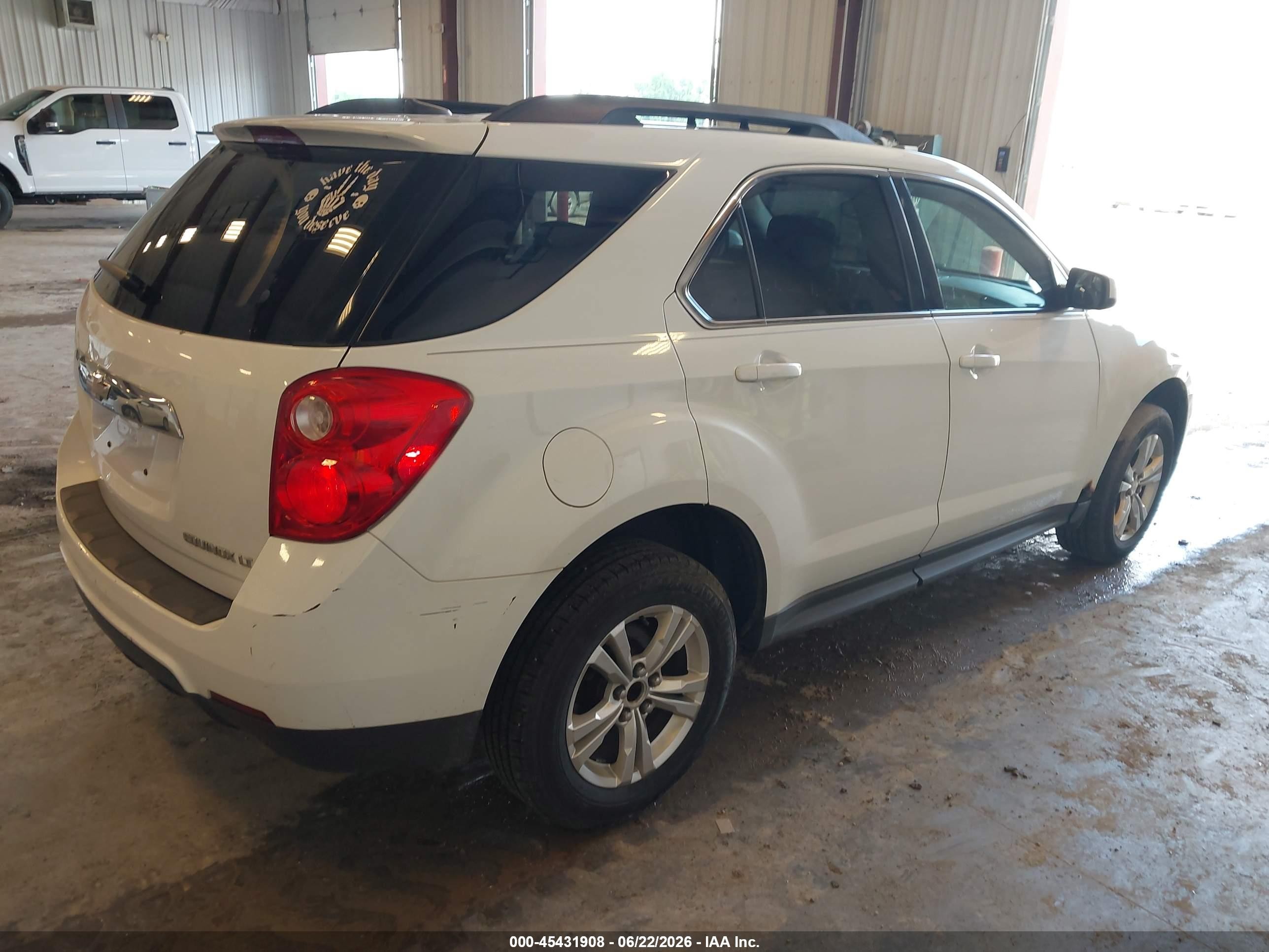 2014 Chevrolet Equinox Lt White vin: 2GNALBEK8E1117023