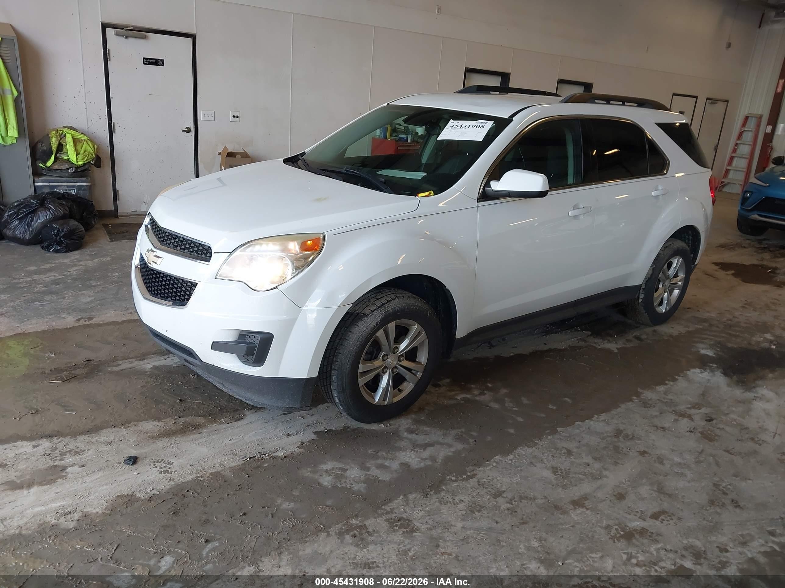 2014 Chevrolet Equinox Lt White vin: 2GNALBEK8E1117023