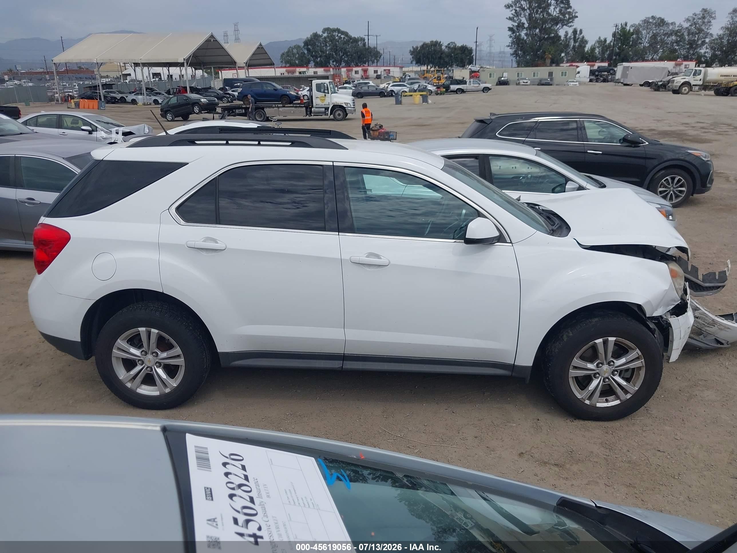 2014 Chevrolet Equinox Lt Белый vin: 2GNALBEK8E6284680