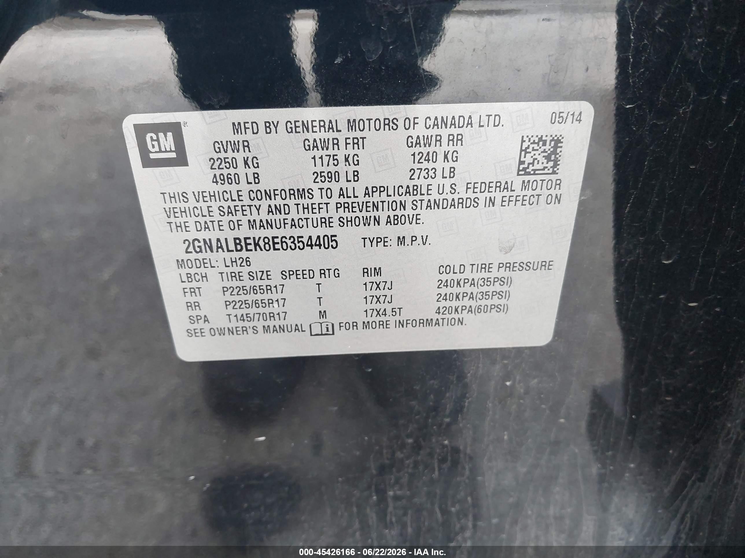 2014 Chevrolet Equinox Lt Черный vin: 2GNALBEK8E6354405