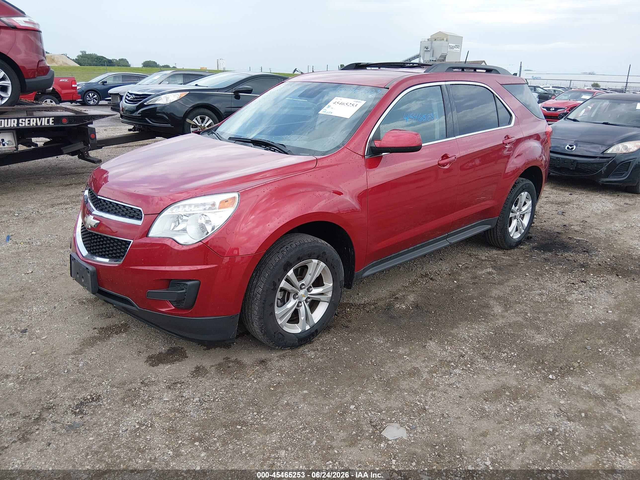2015 Chevrolet Equinox Lt Red vin: 2GNALBEK8F6414703