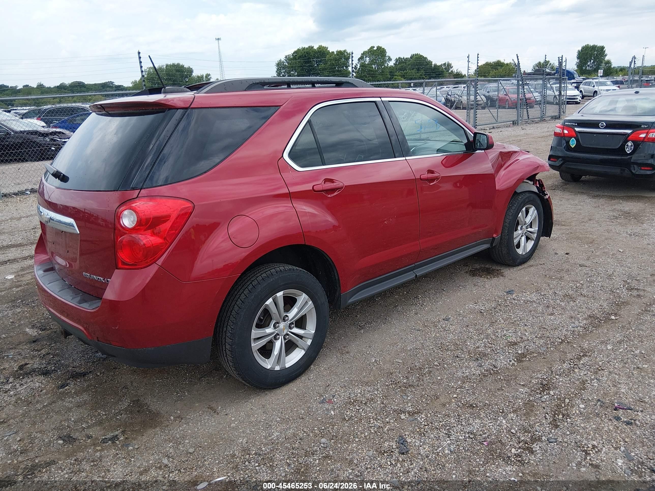 2015 Chevrolet Equinox Lt Red vin: 2GNALBEK8F6414703