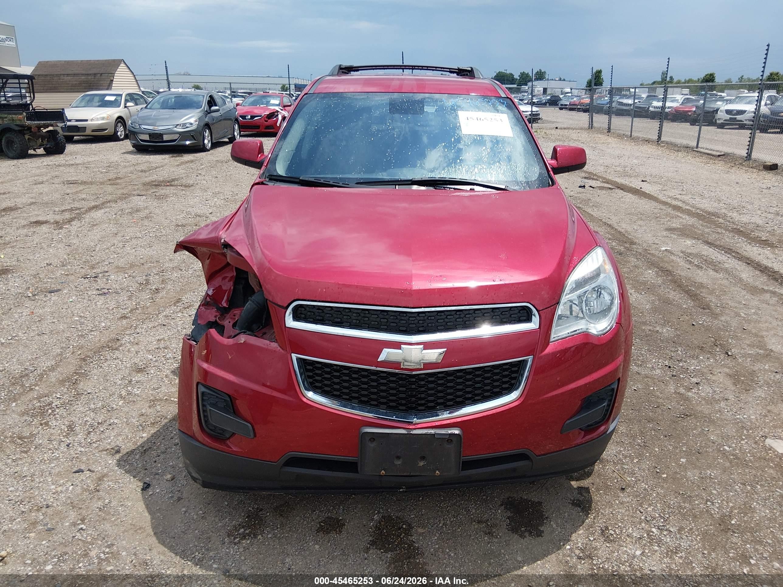 2015 Chevrolet Equinox Lt Red vin: 2GNALBEK8F6414703
