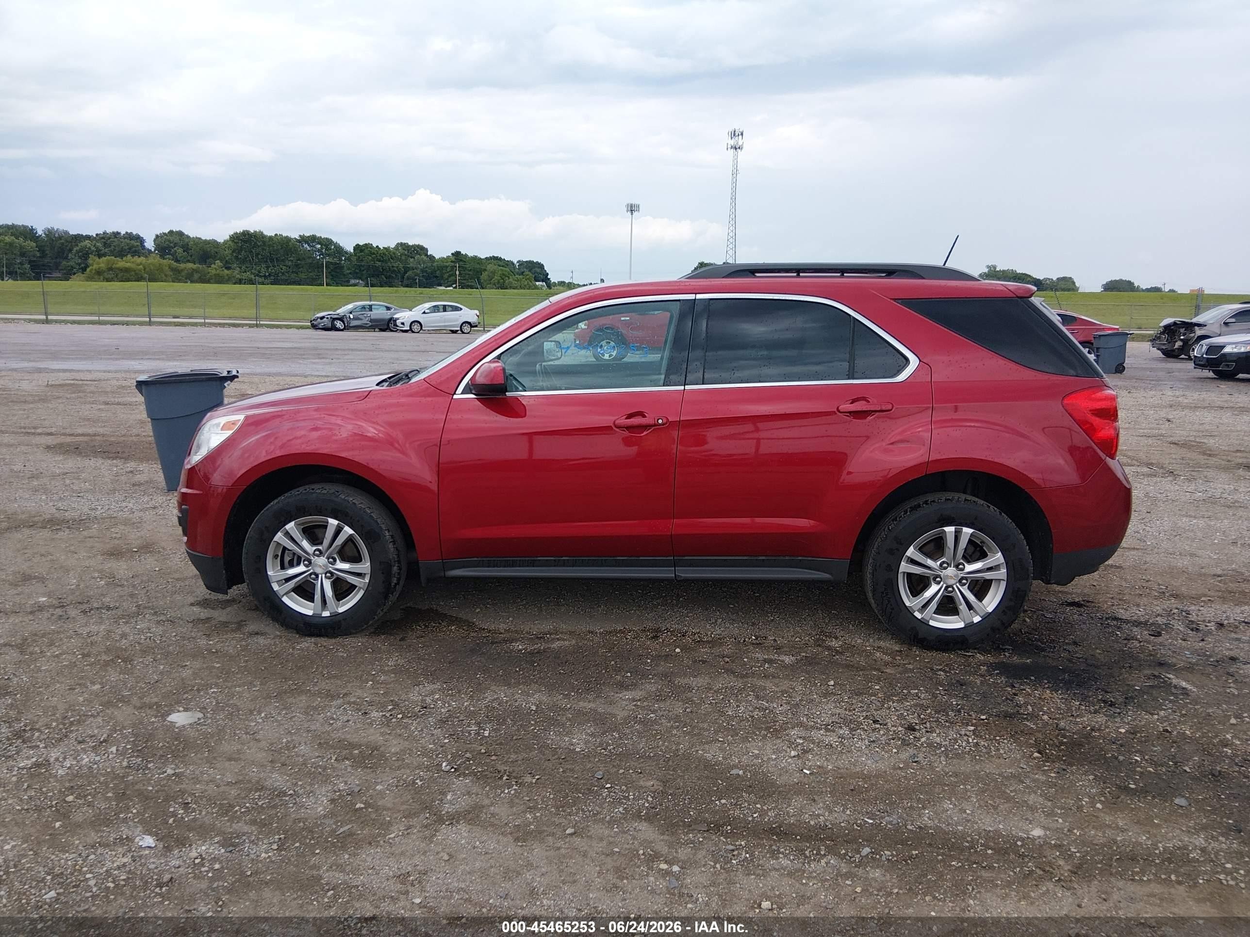 2015 Chevrolet Equinox Lt Red vin: 2GNALBEK8F6414703