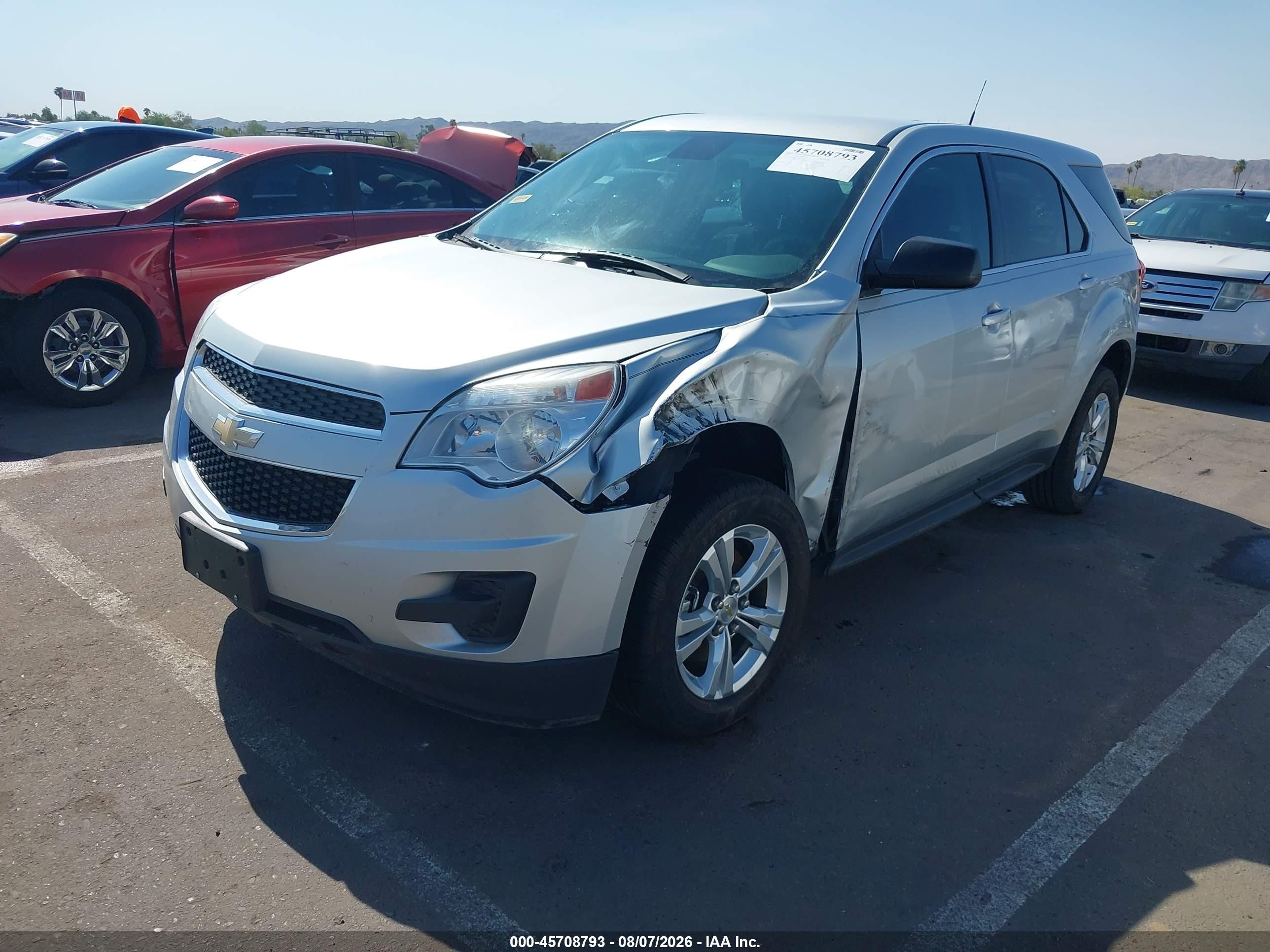 2012 Chevrolet Equinox Ls Silver vin: 2GNALBEK9C1118663