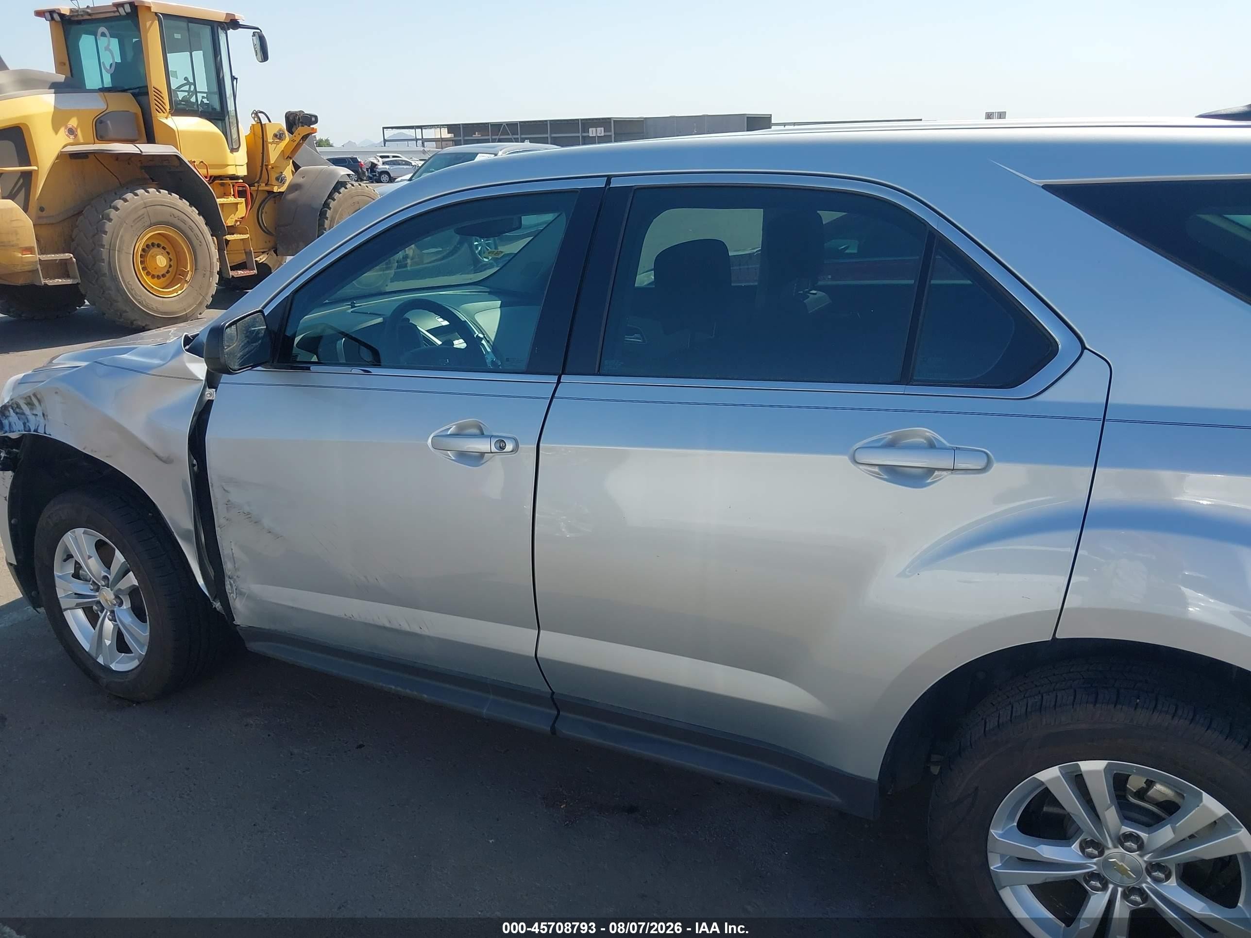 2012 Chevrolet Equinox Ls Silver vin: 2GNALBEK9C1118663