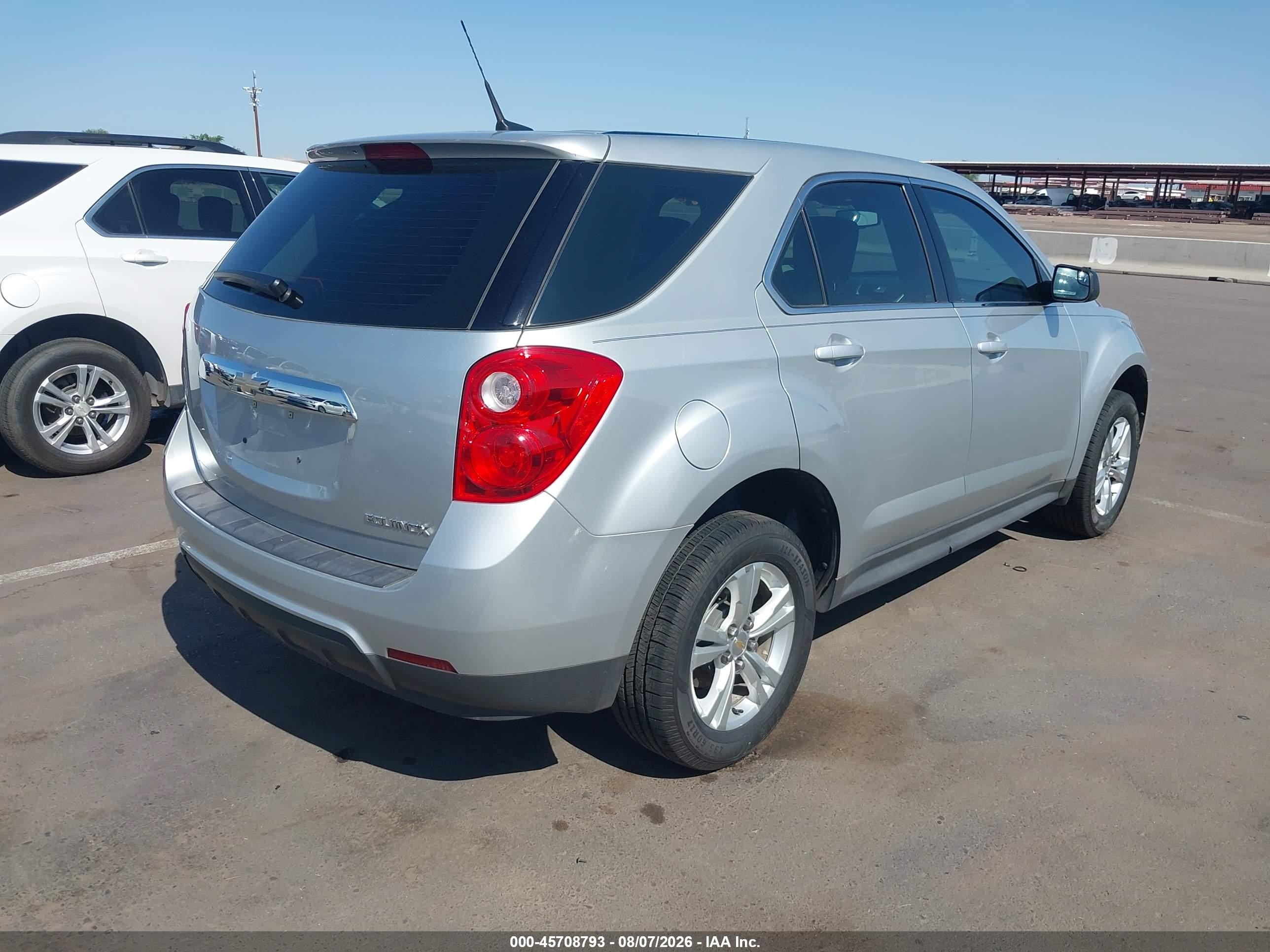 2012 Chevrolet Equinox Ls Silver vin: 2GNALBEK9C1118663