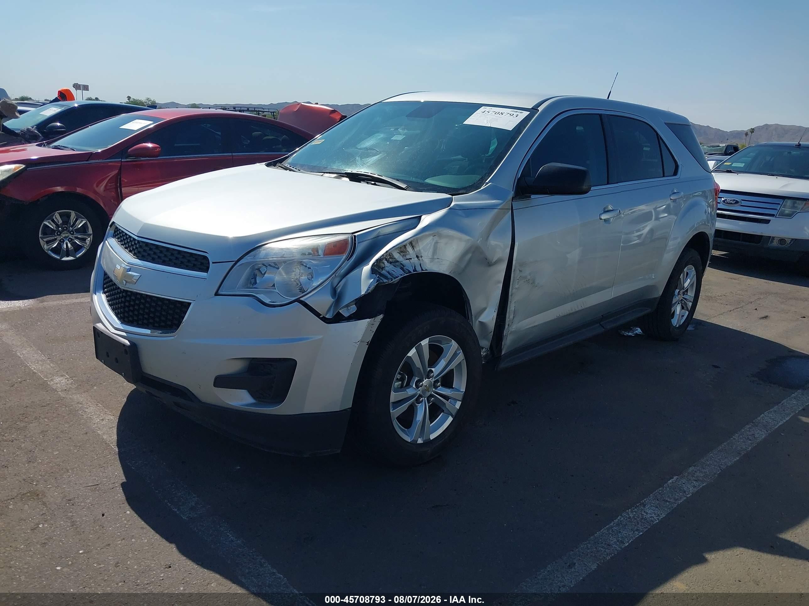 2012 Chevrolet Equinox Ls Silver vin: 2GNALBEK9C1118663